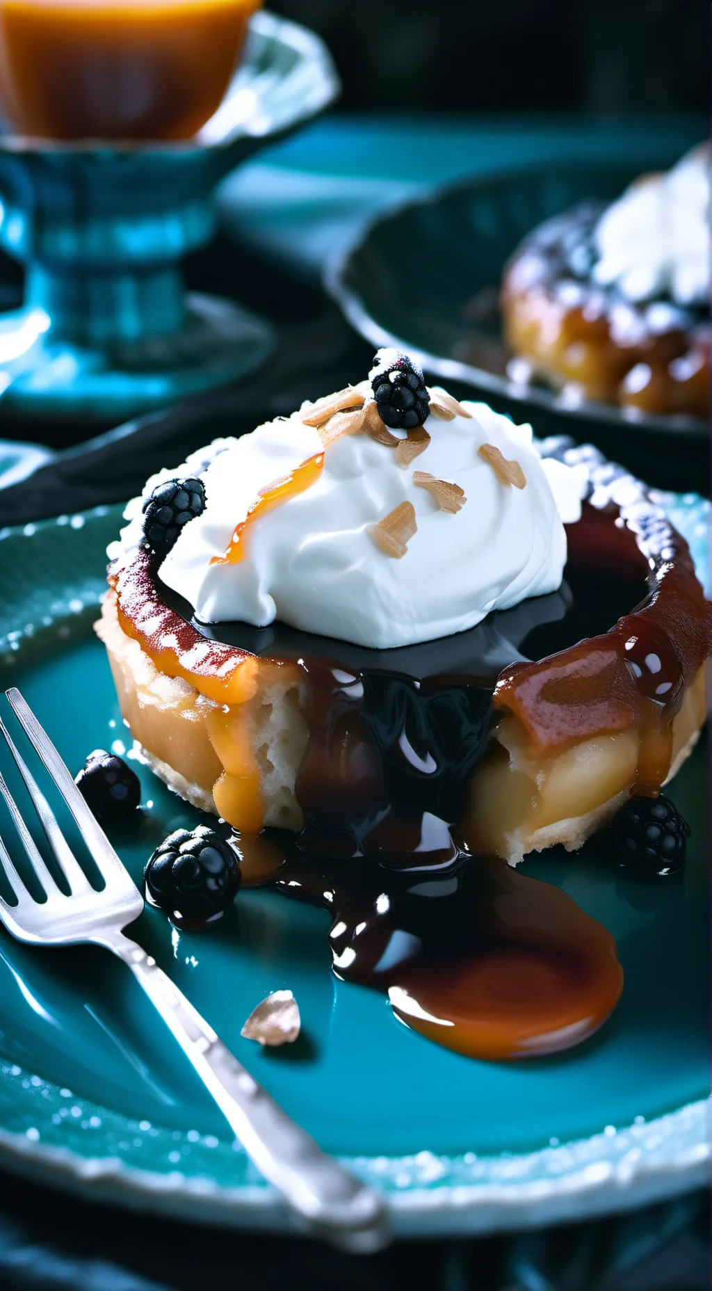 ai character: tarte tatin cookie background