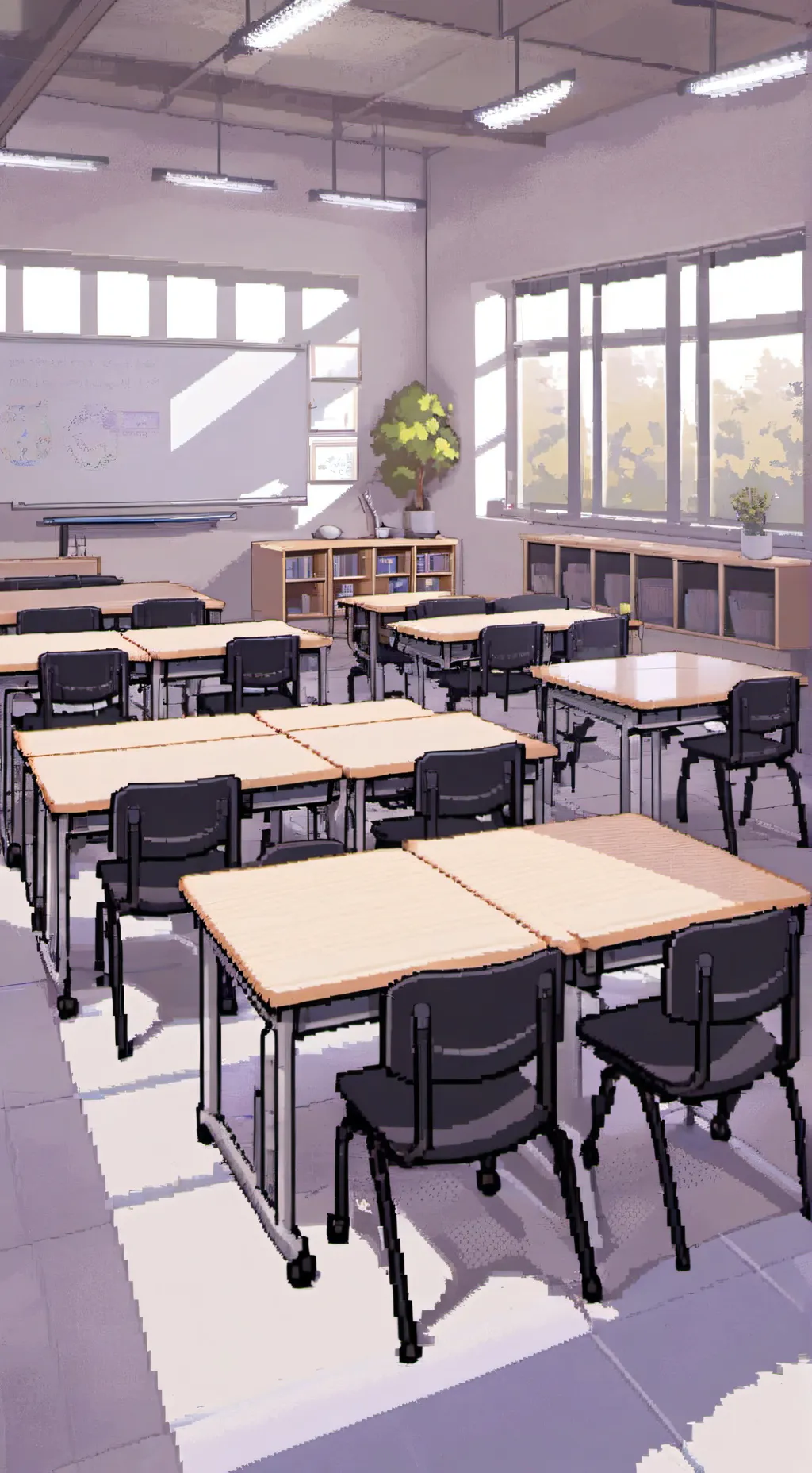 ai character: Funny School background