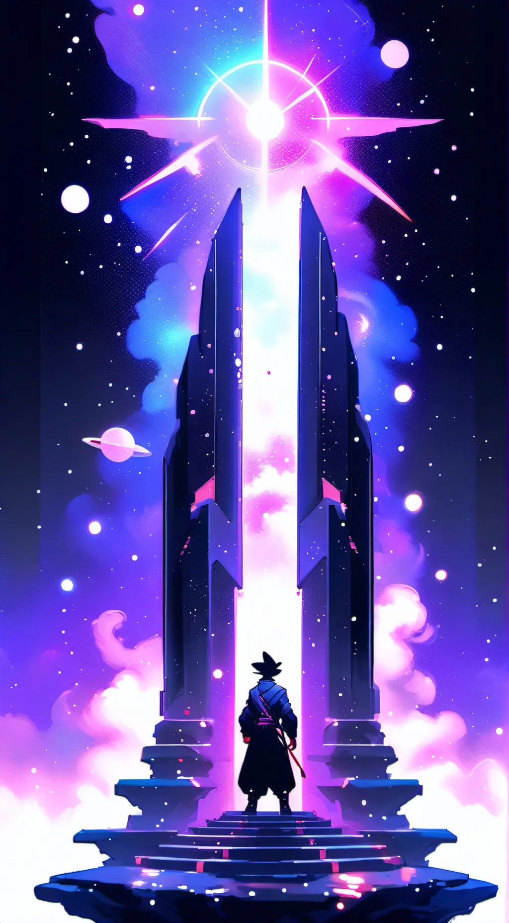 ai character: solar system :D background
