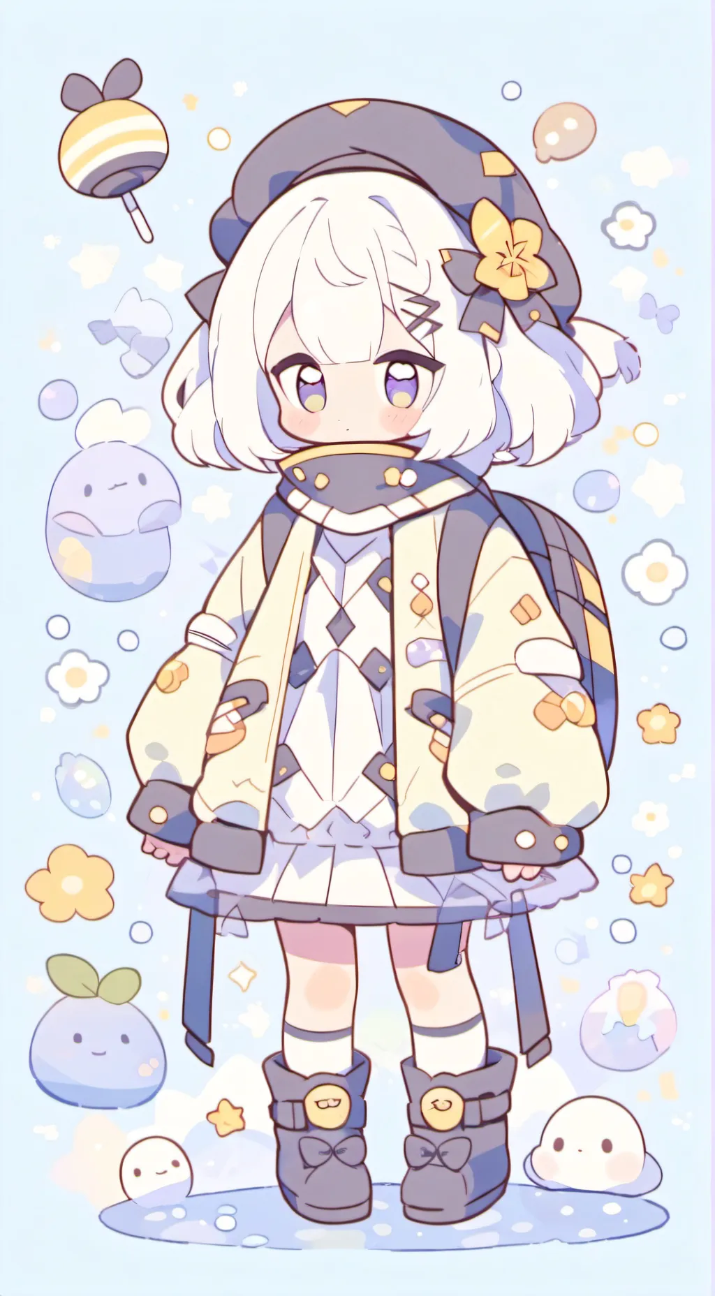 ai character: DW x OC x pickme background