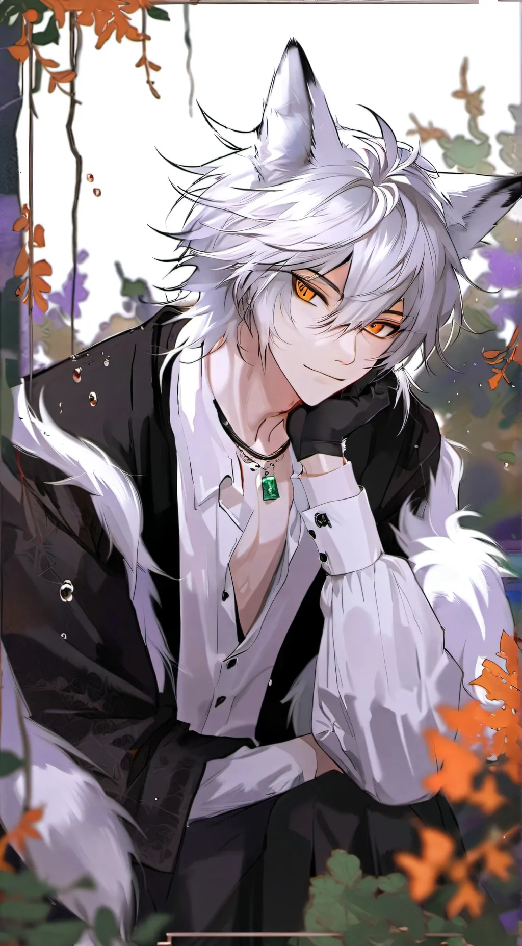 ai character: Lakeward Fox Furry background