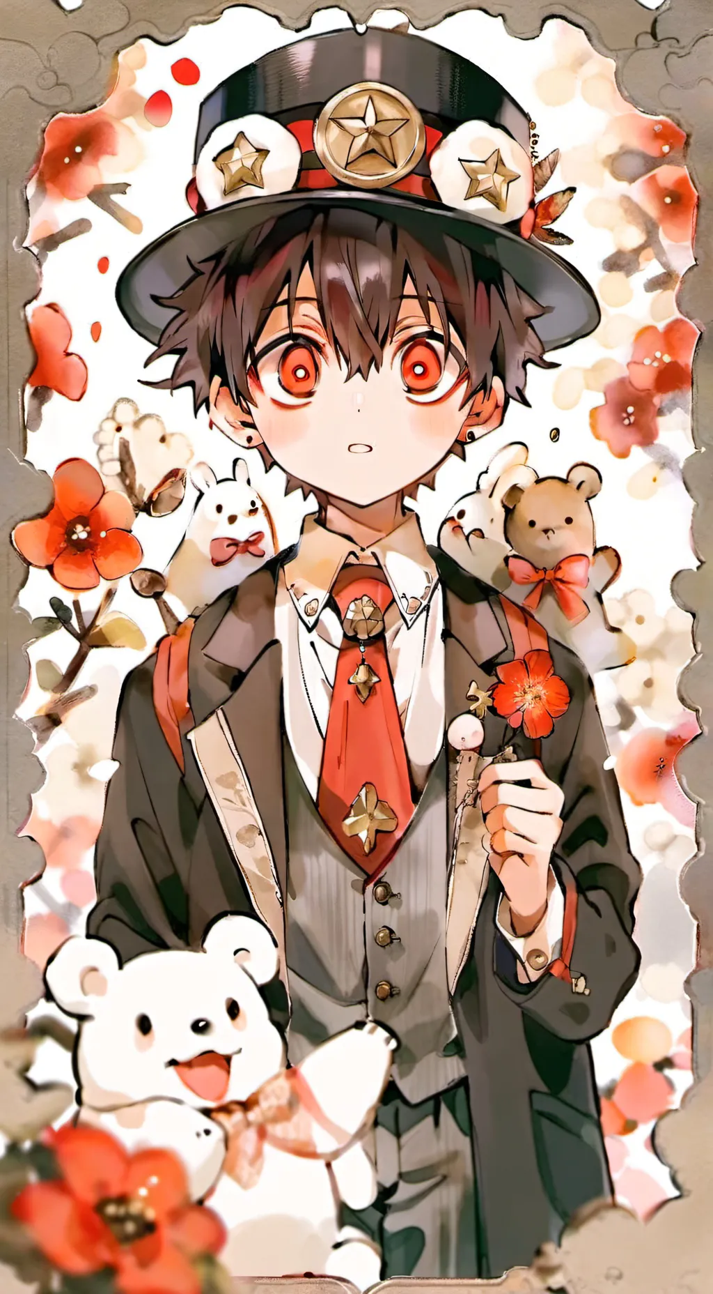 ai character: Hanako  background