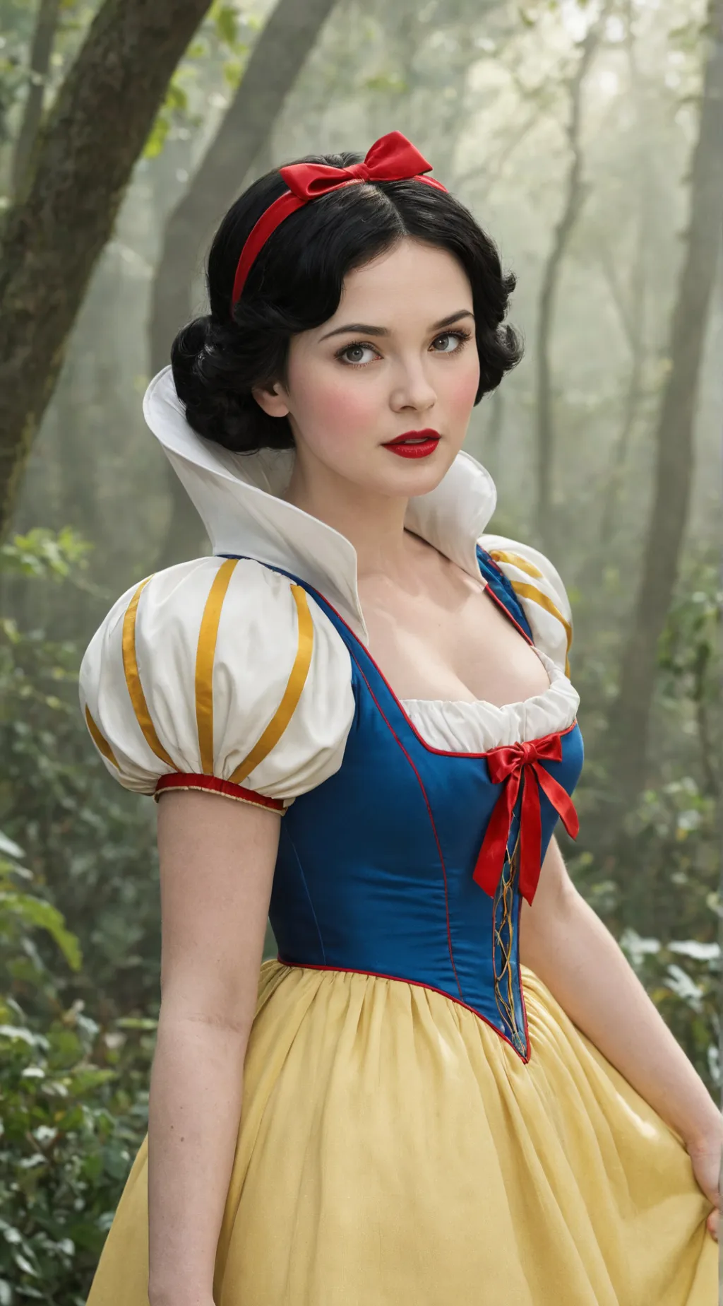 ai character: Snow White background