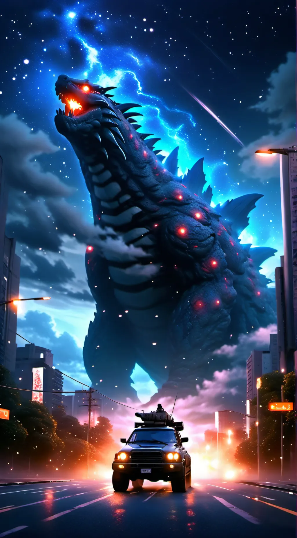 ai character: Monsterverse background
