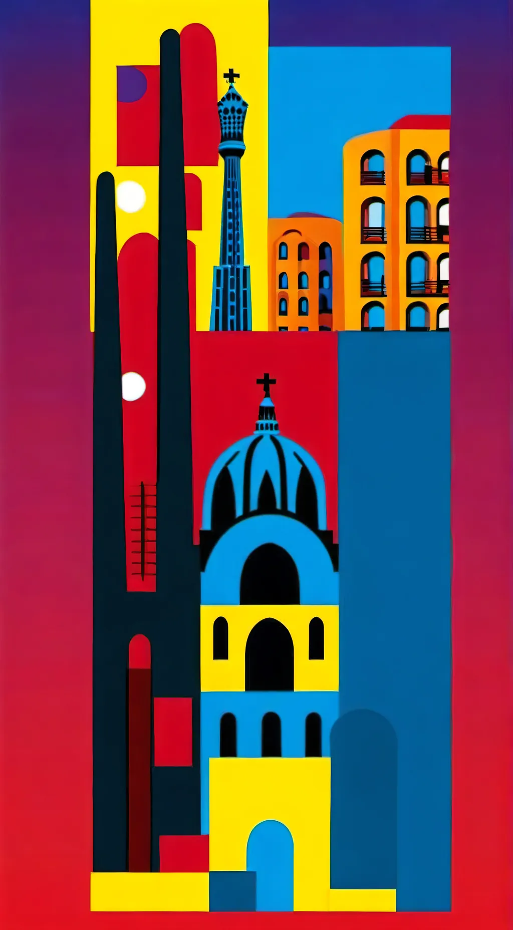 ai character: Barcelona Antiguo background
