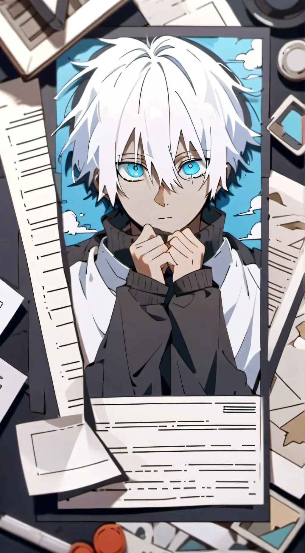 ai character: MHA x JJK  background