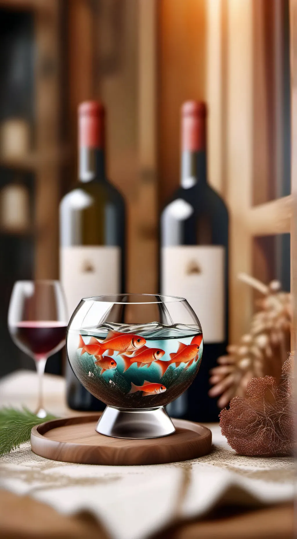 ai character: cute wine background