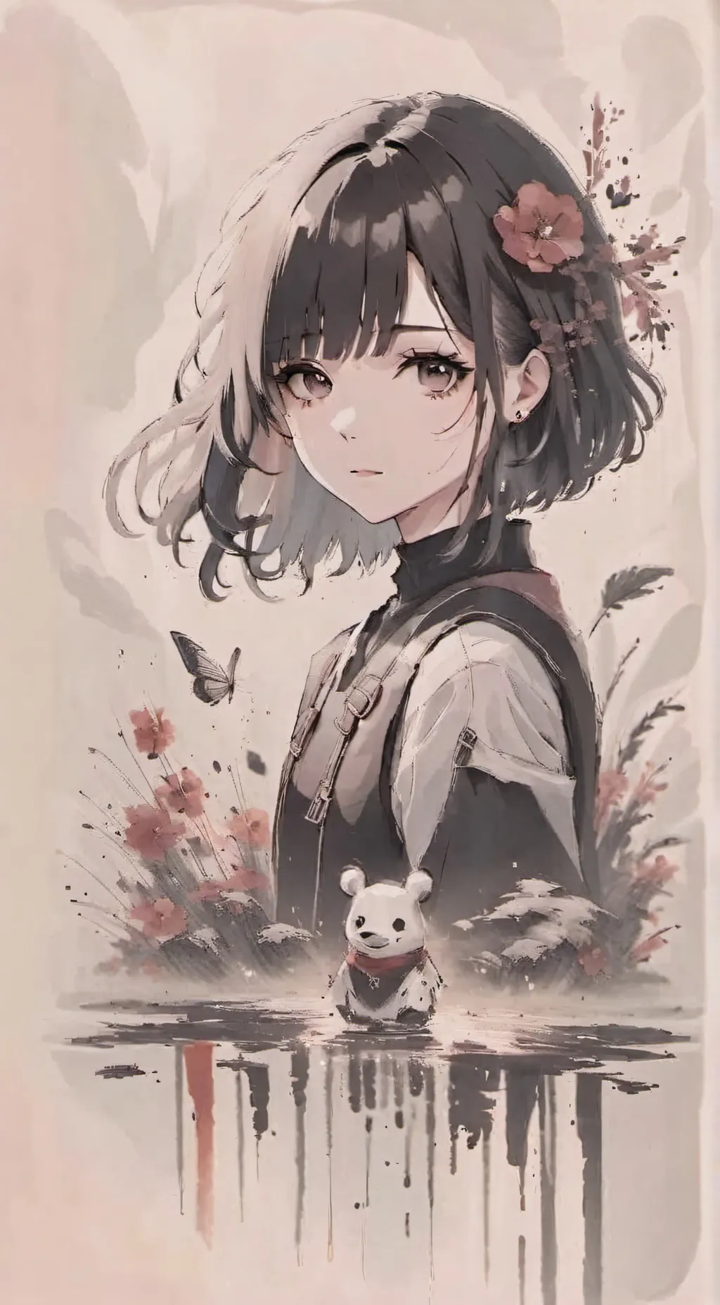 ai character: Andrea  background