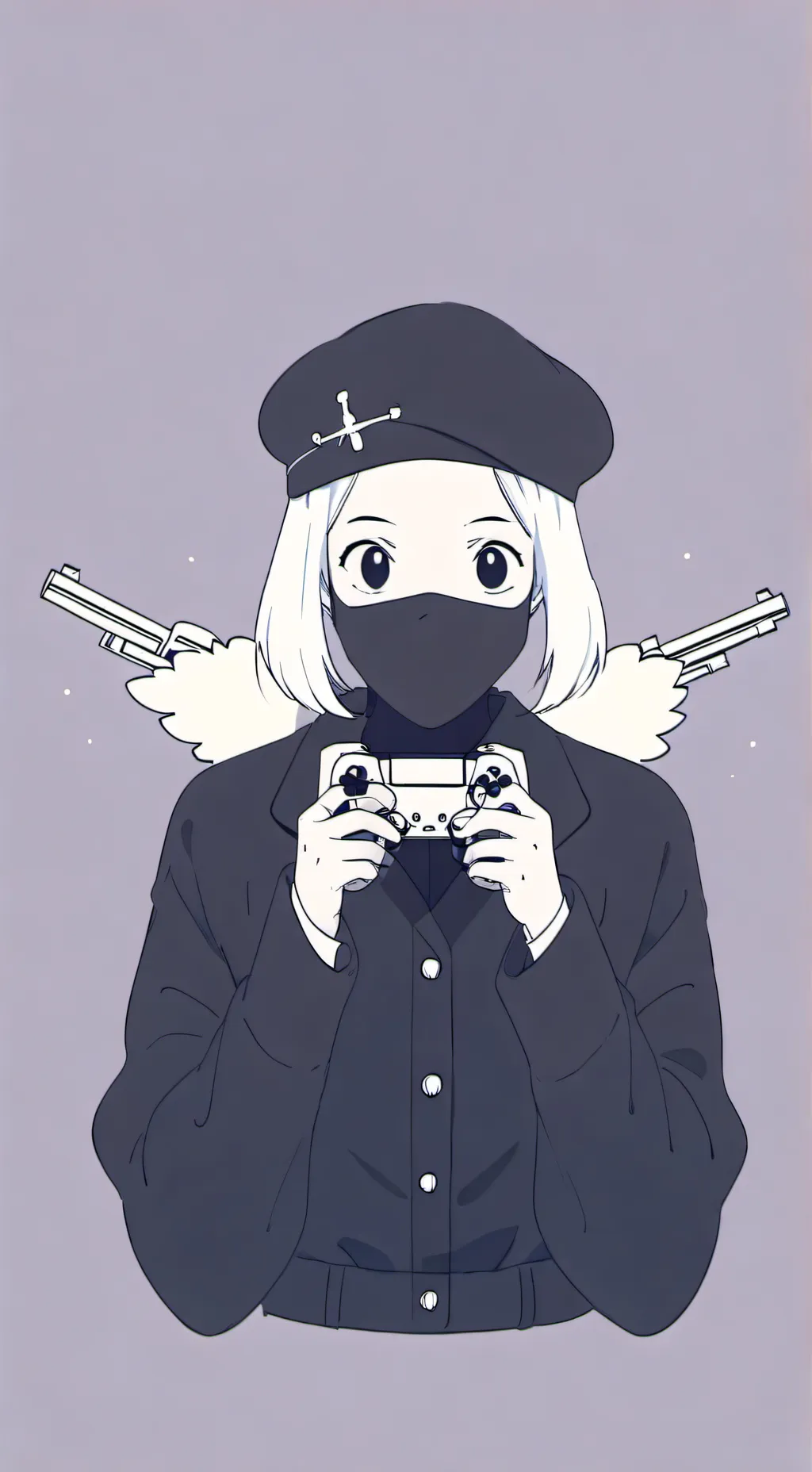 ai character: chicken gun background