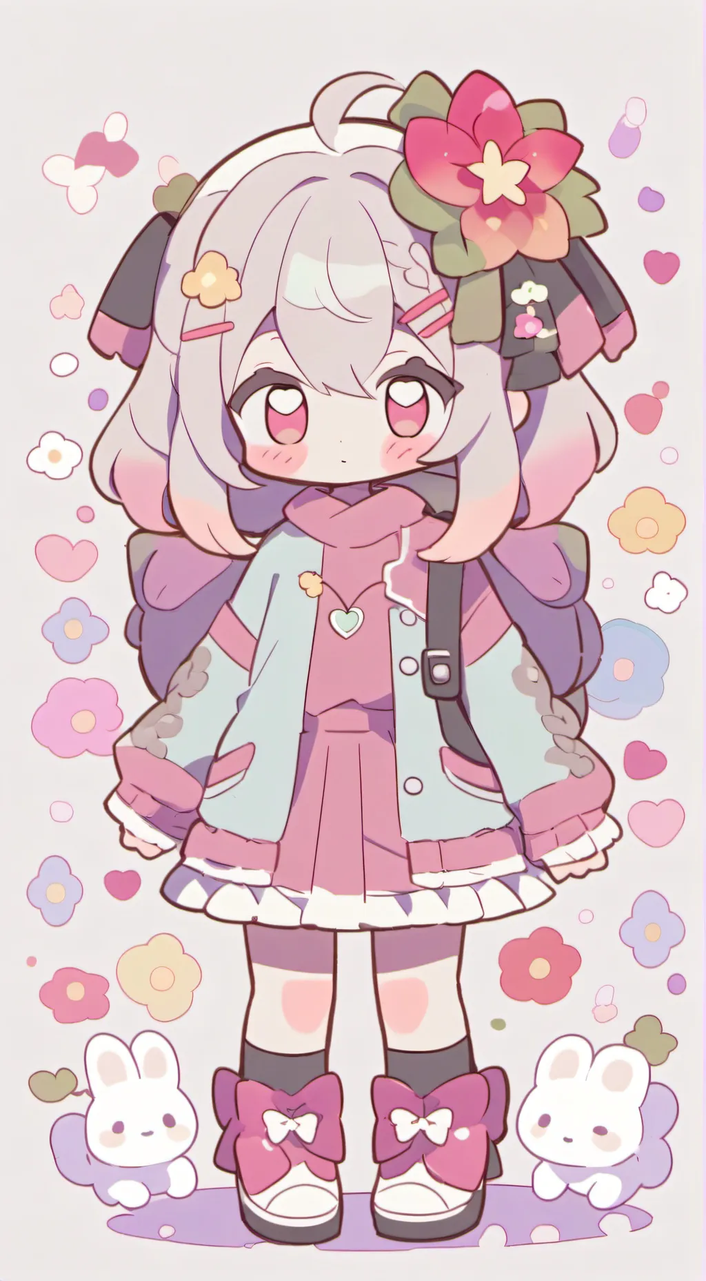 ai character: DW but cute background