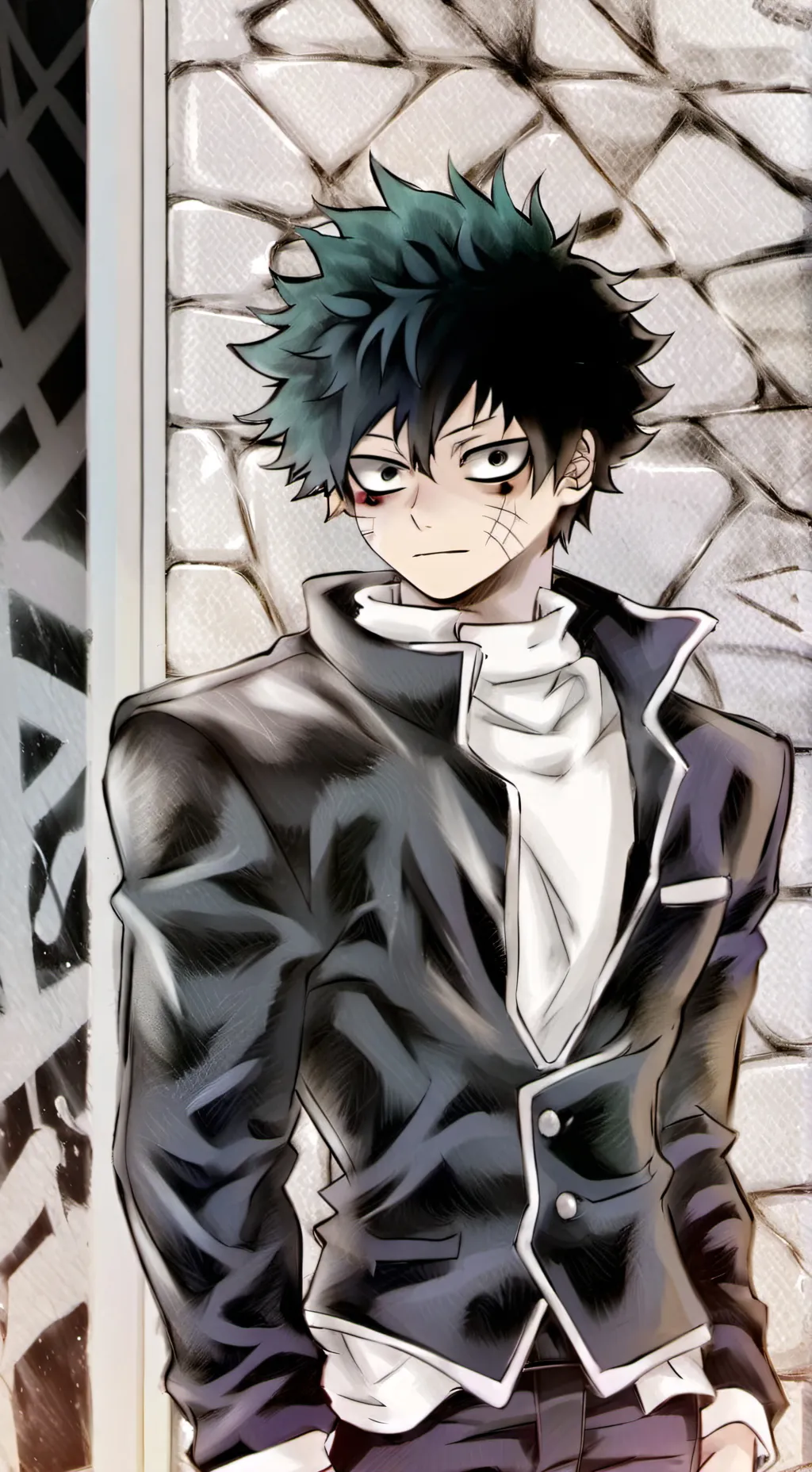 ai character: MHA Deku villain background