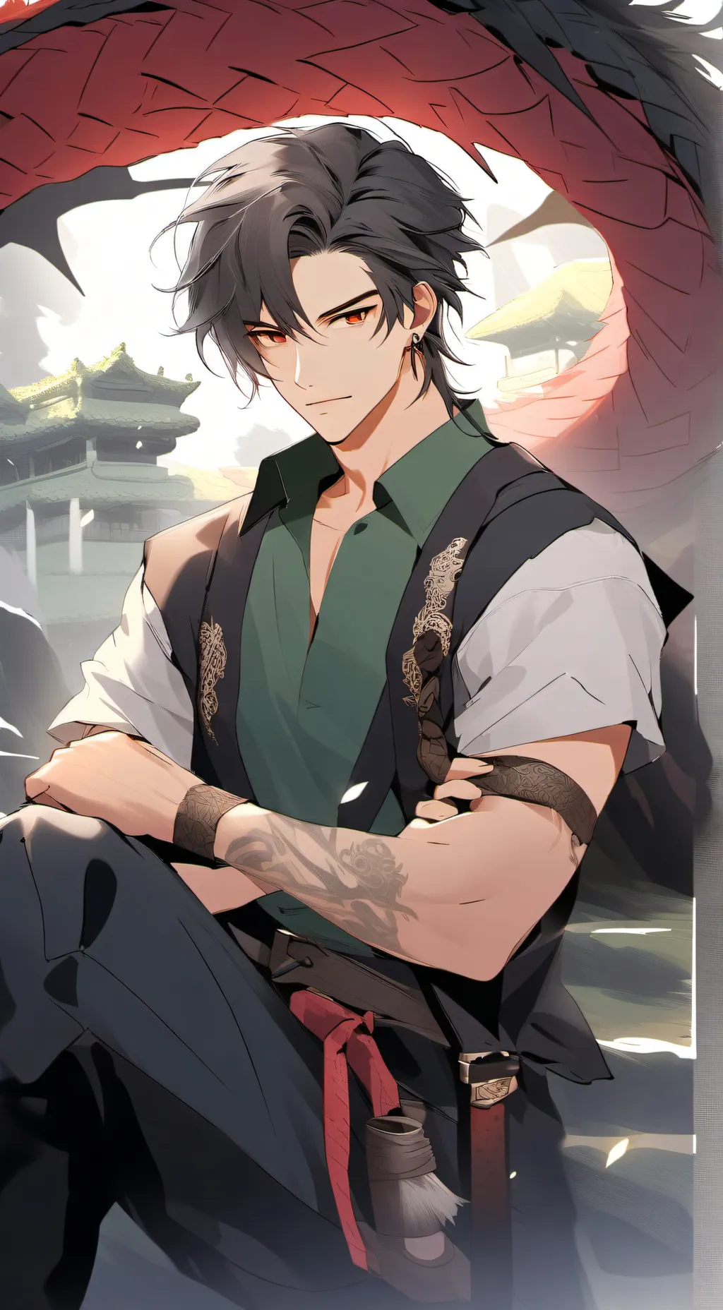 ai character: Xaden (Fantasy) background