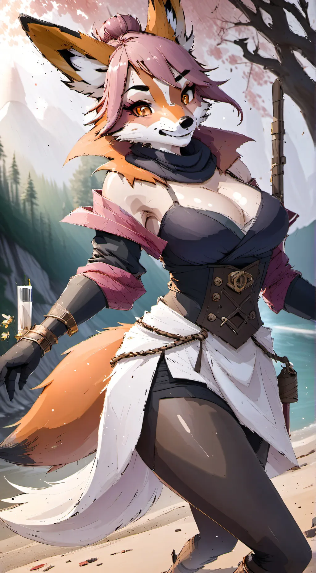 ai character: Aurora background