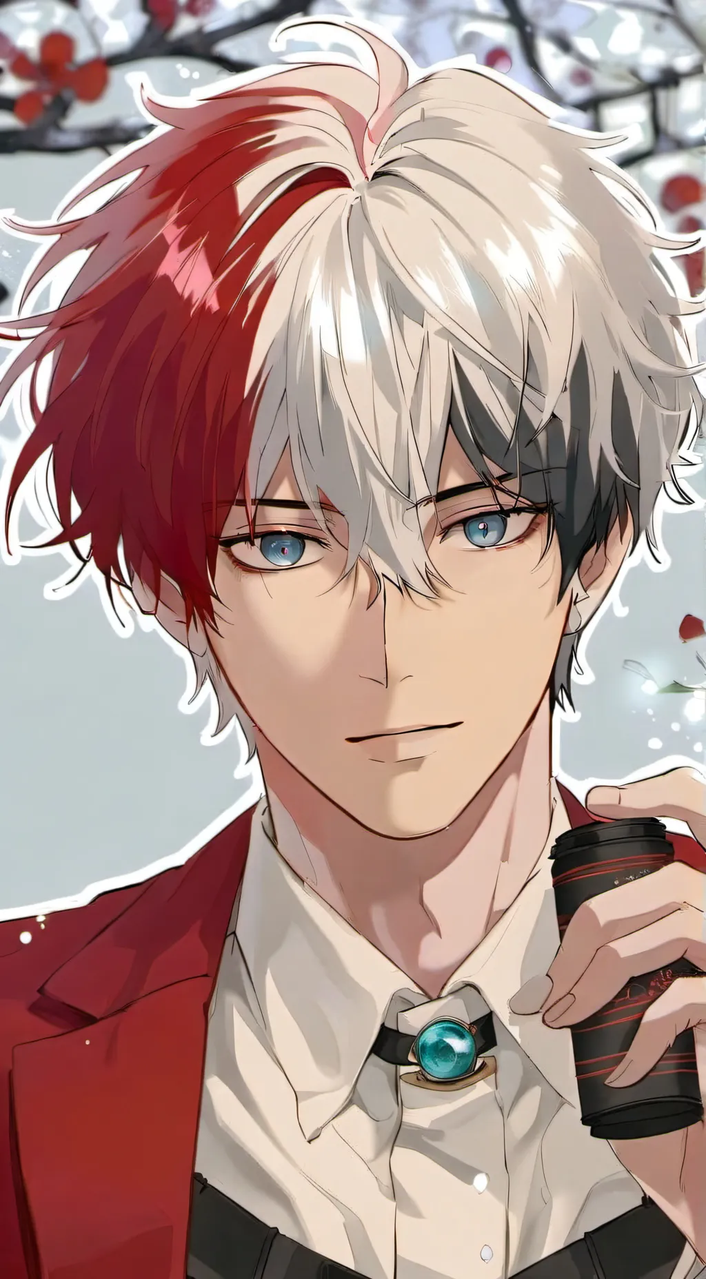 ai character: Shoto Todoroki background