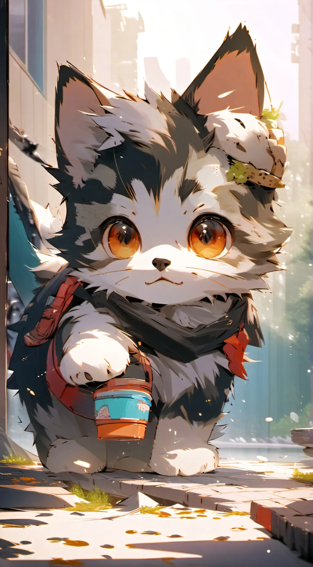 ai character: meowy background