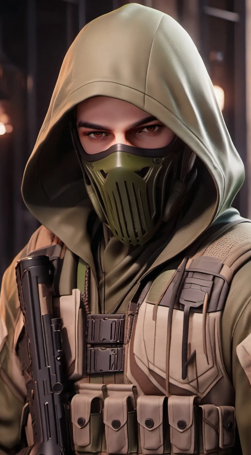 ai character: VIPER (Grey) background
