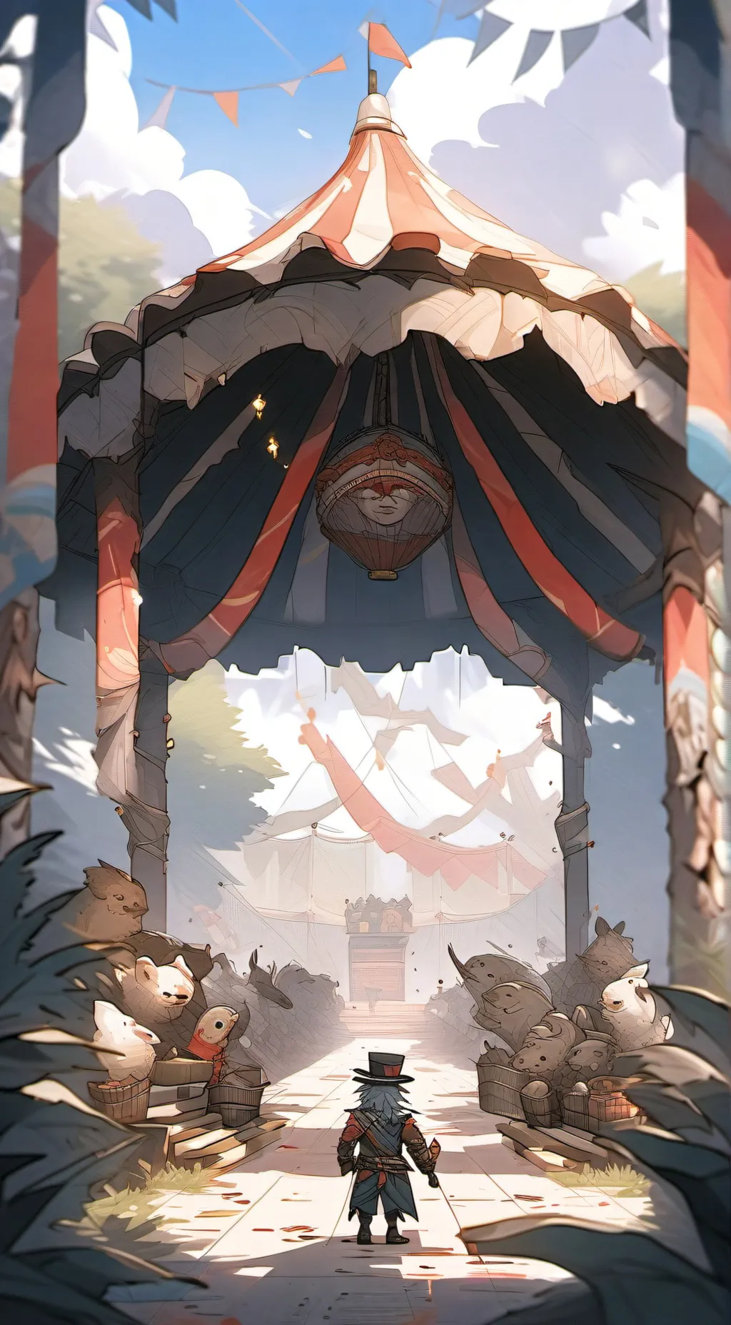 ai character: Circo digital  background