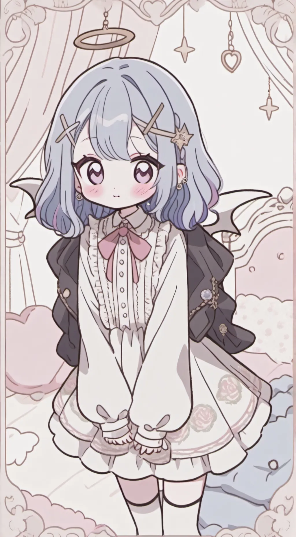 ai character: Amber background