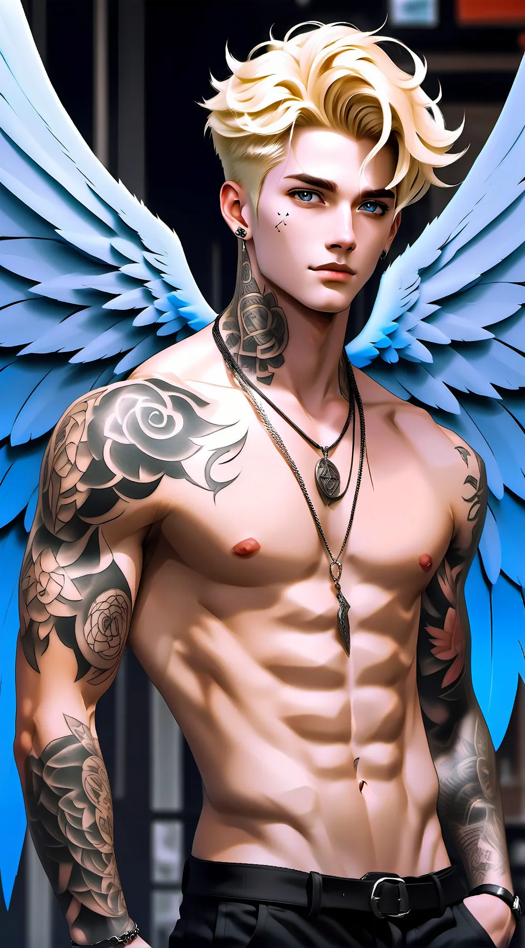 ai character: Théo background