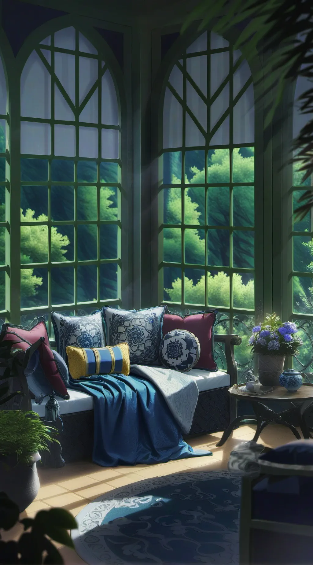 ai character: Mha Sleepover background