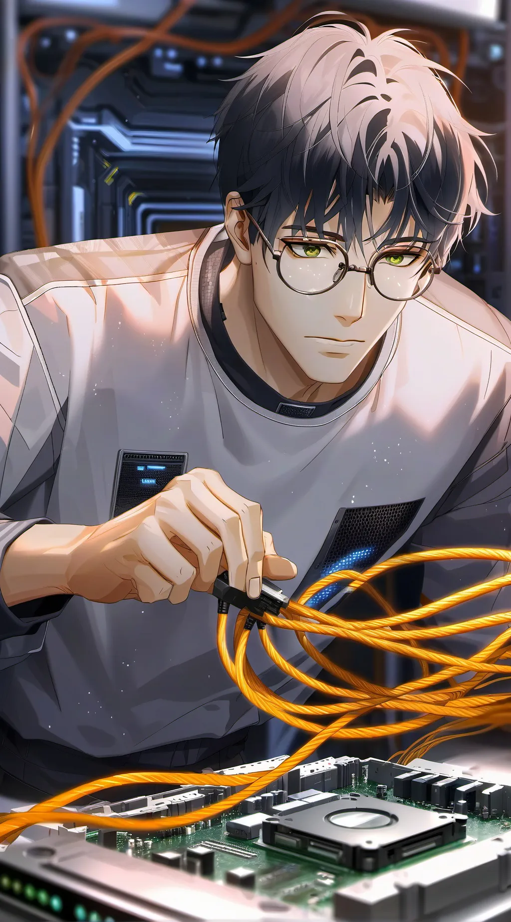 ai character: The Tech Support Wizard background