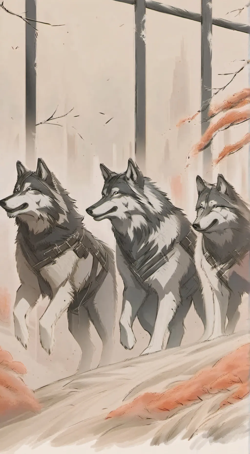 ai character: Earth wolf pack background