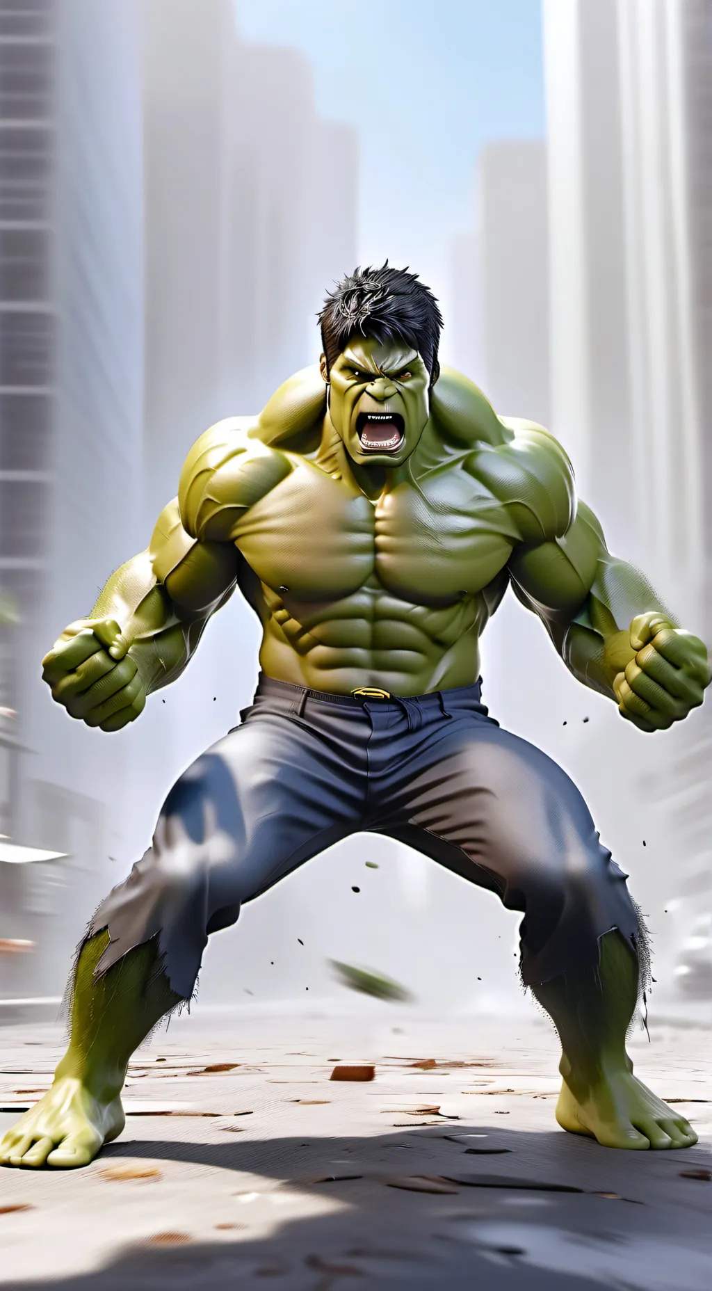 ai character: Hulk background