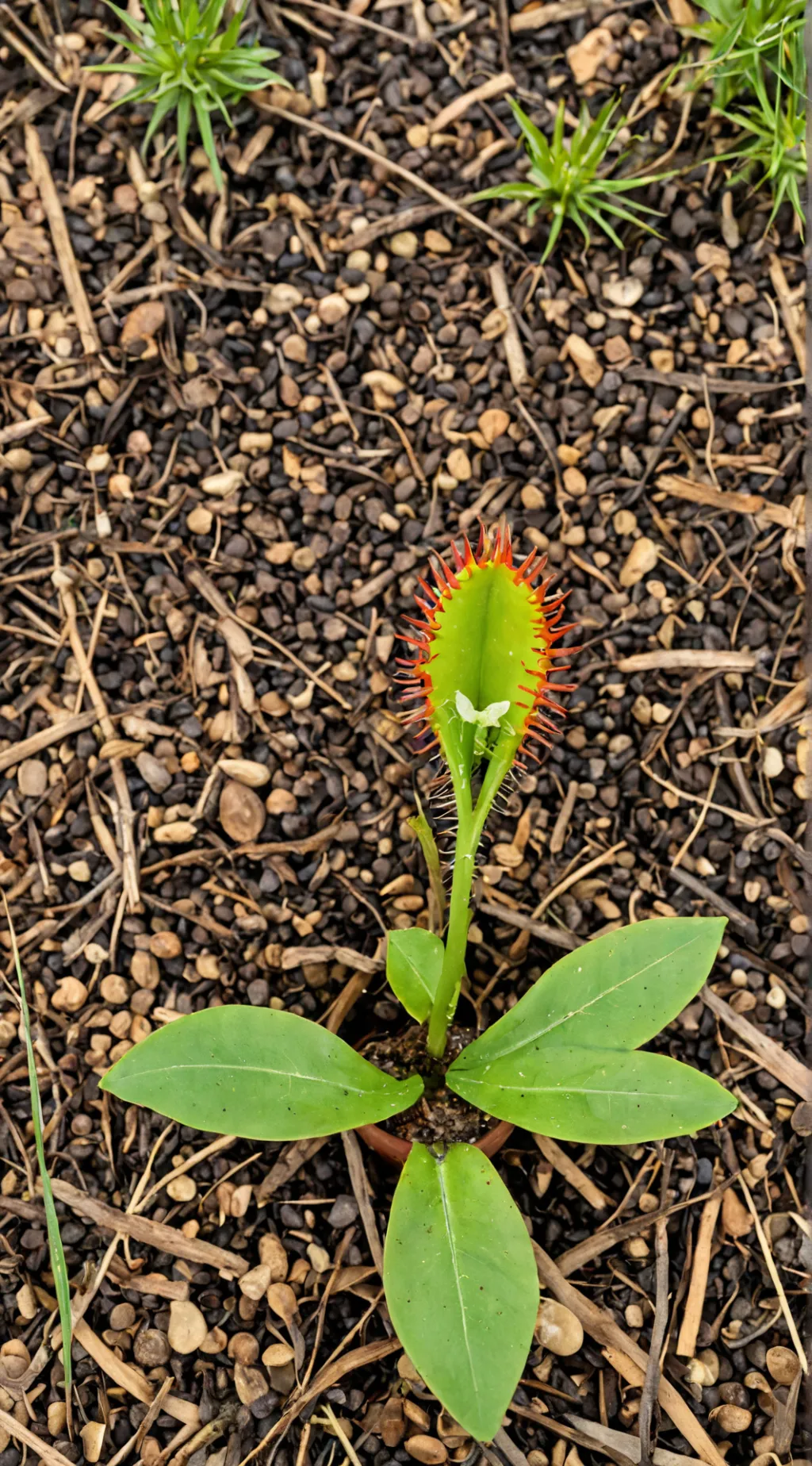 ai character: Venus fly trap background
