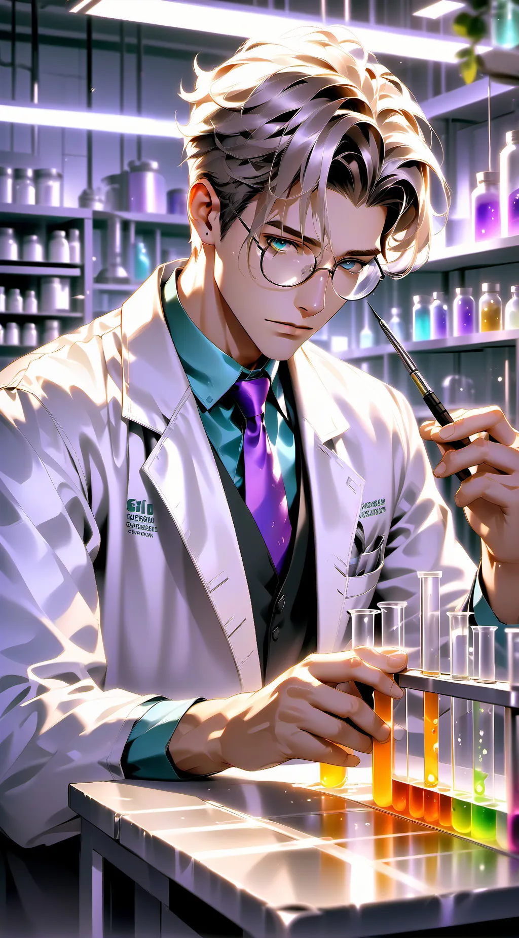 ai character: Rick y morty background