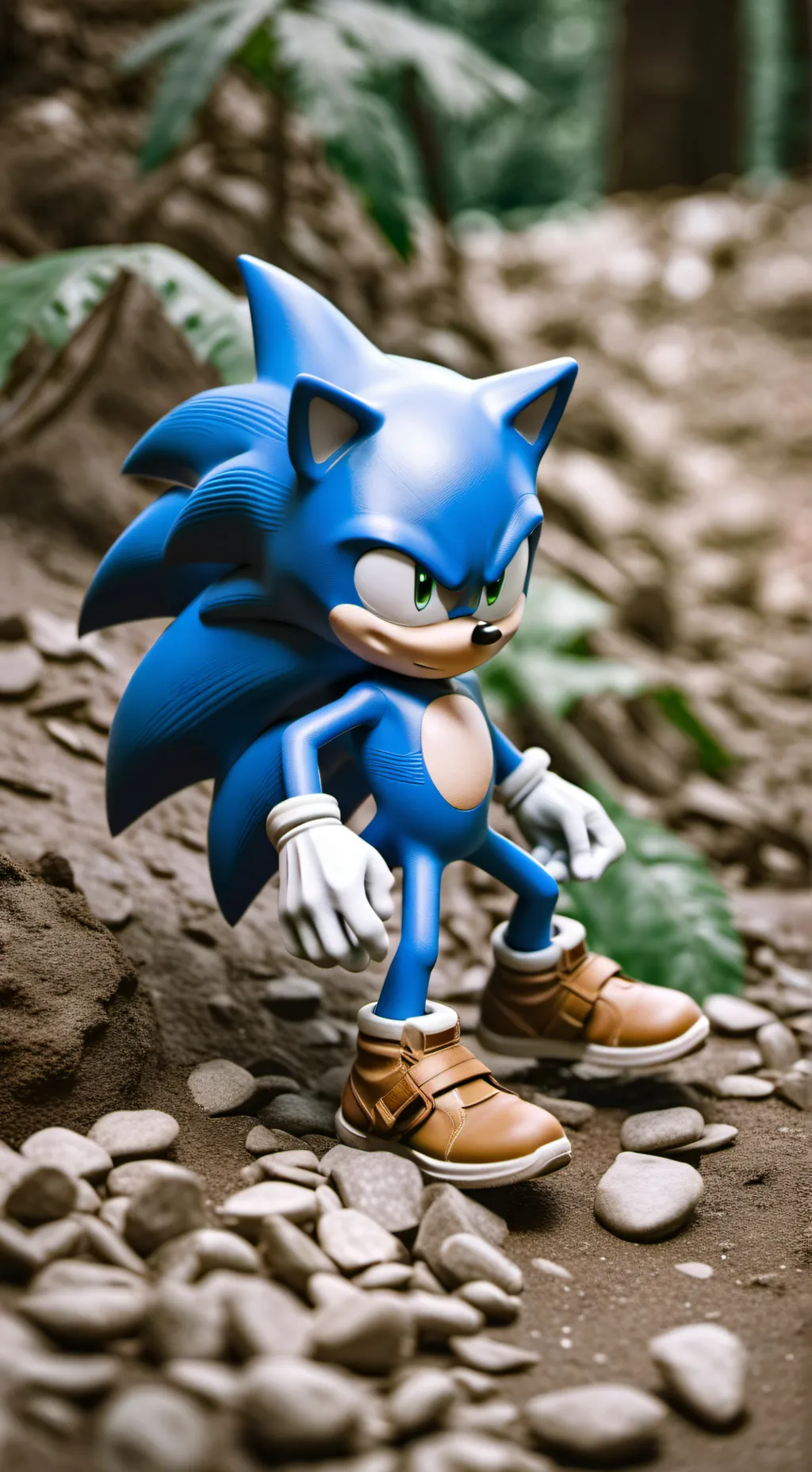 ai character:  Mini Sonic  background