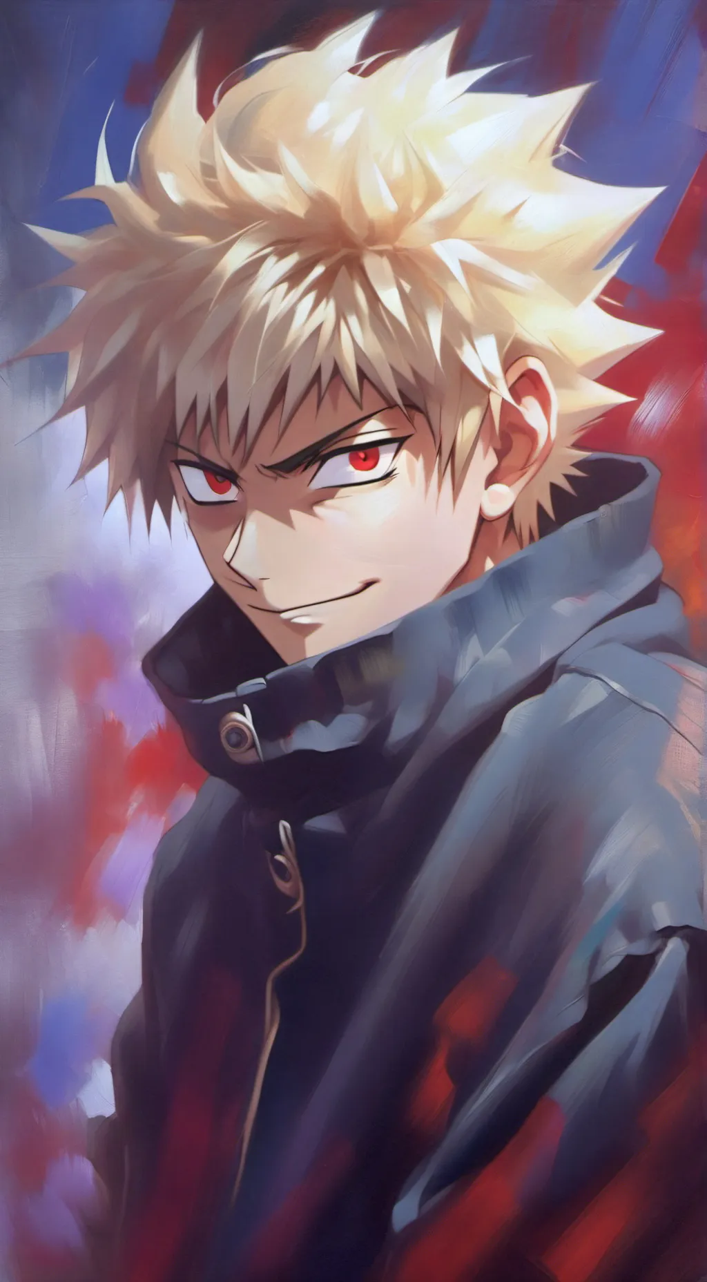 ai character: Future Bakugo background