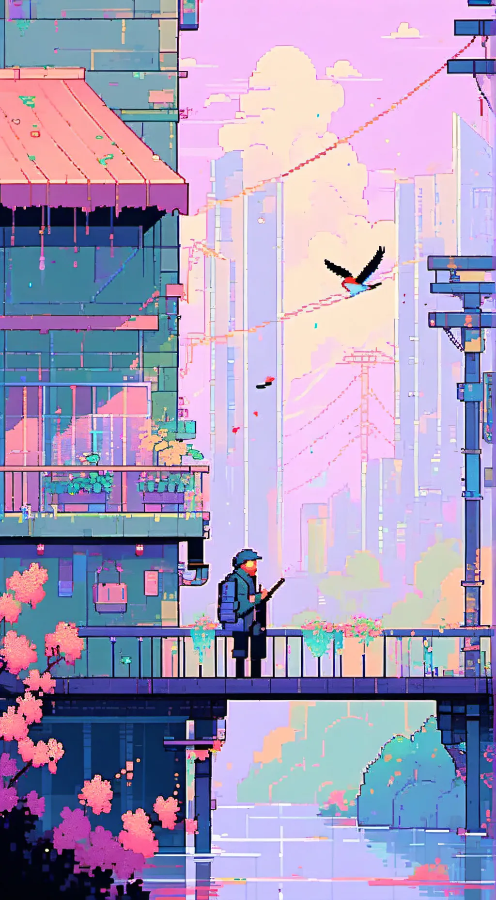ai character: Bird infection  background