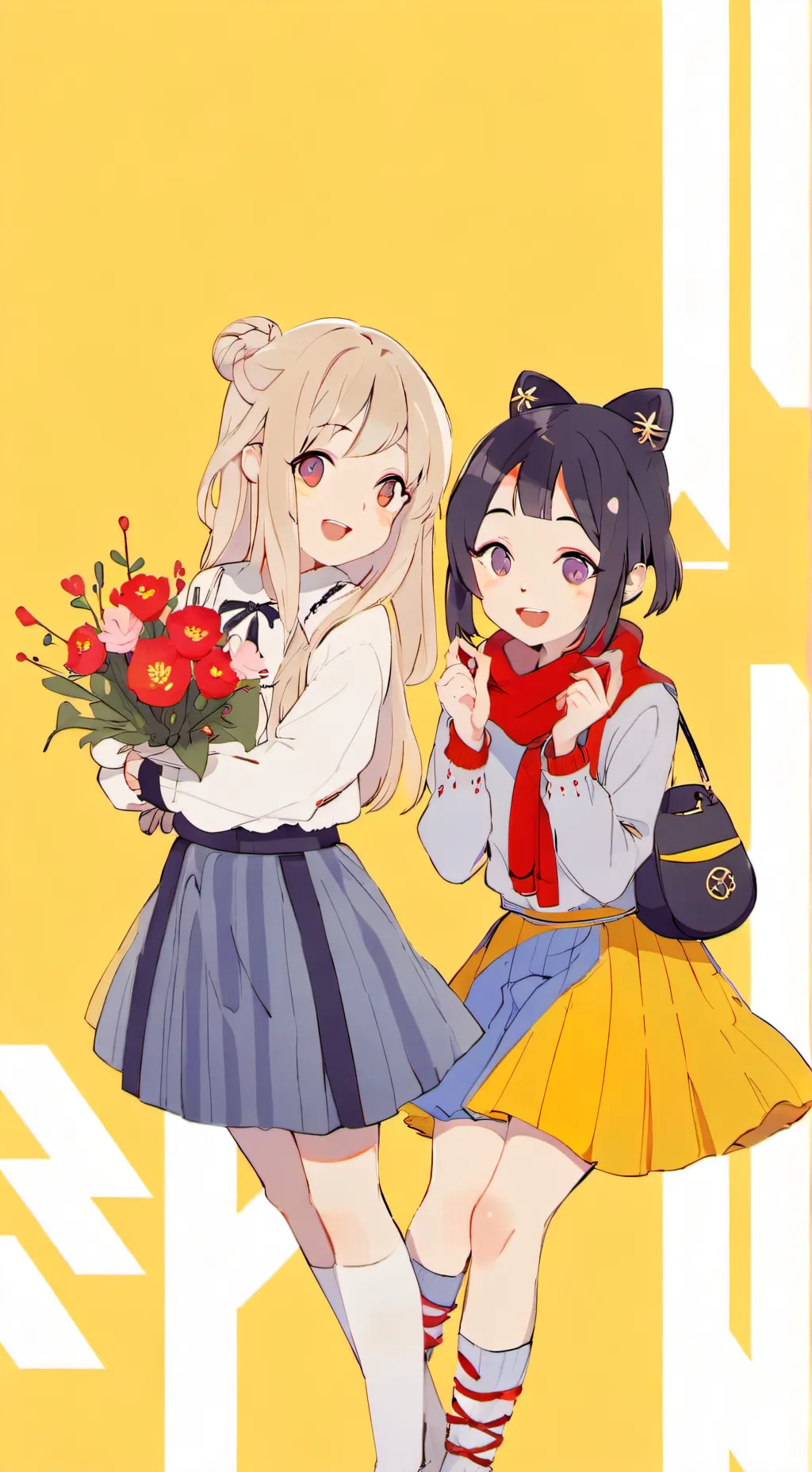 ai character: Aini and Maisie background