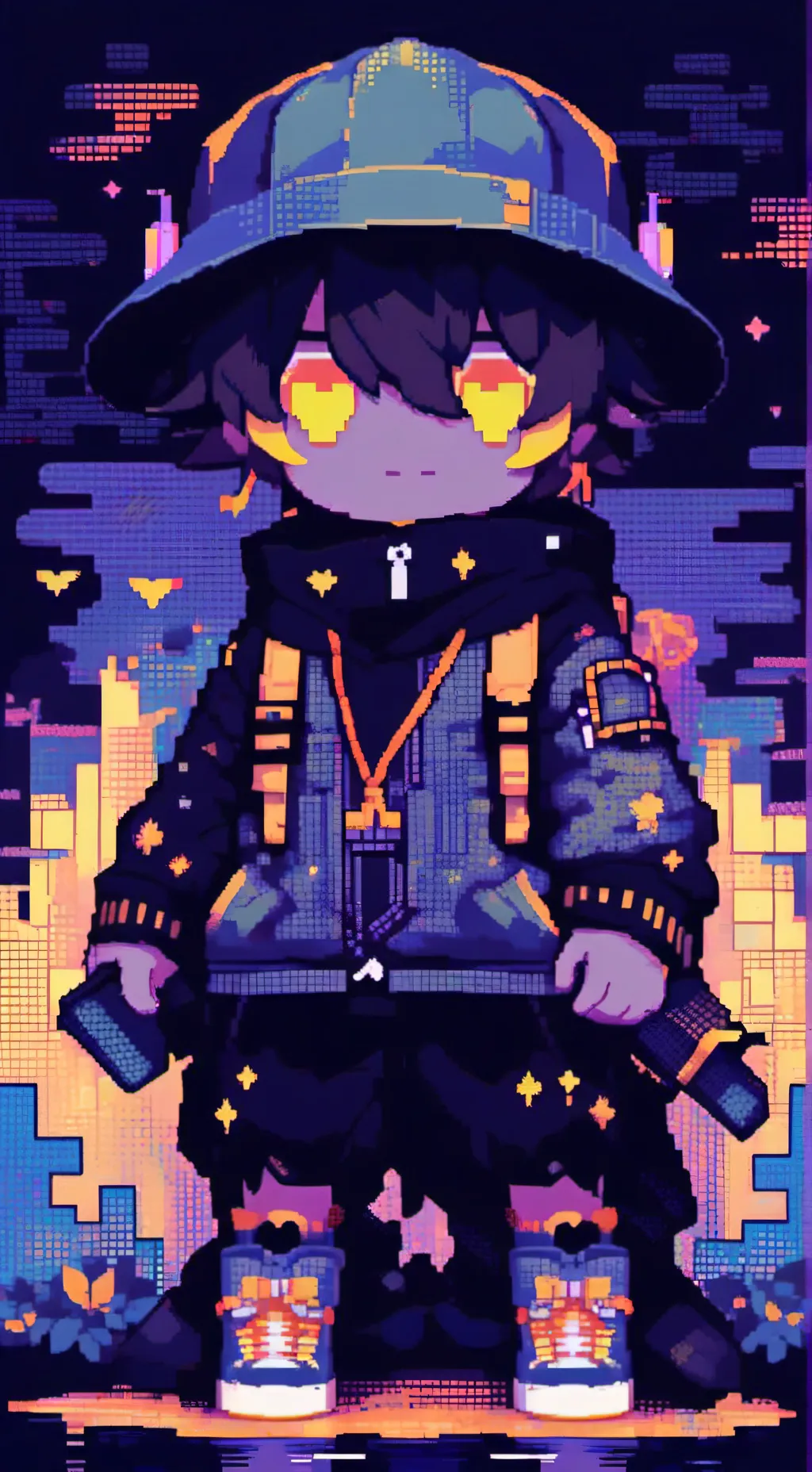 ai character: :) background