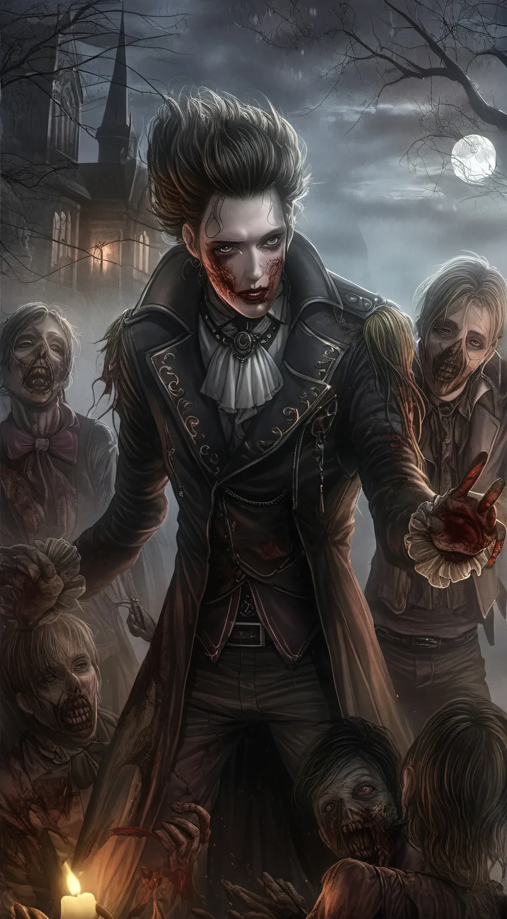 ai character: Zombie apocalypse  background