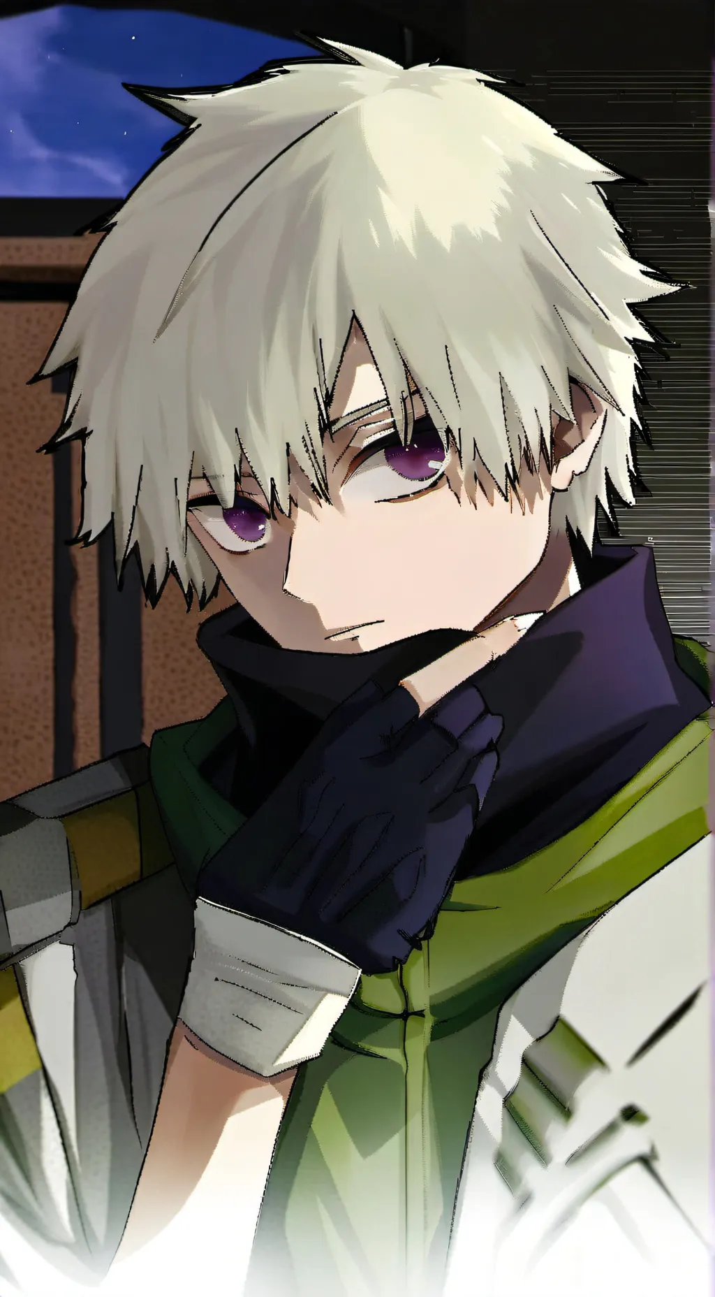 ai character: toge inimaki background