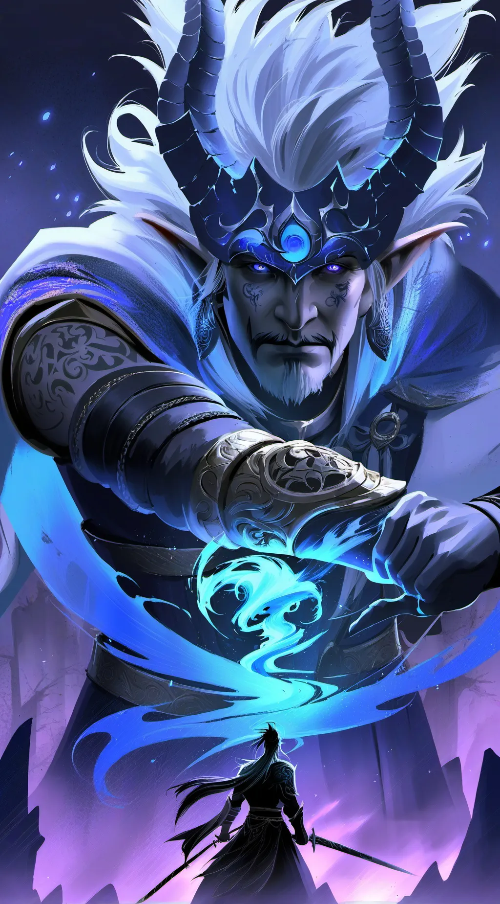 ai character: Тень background