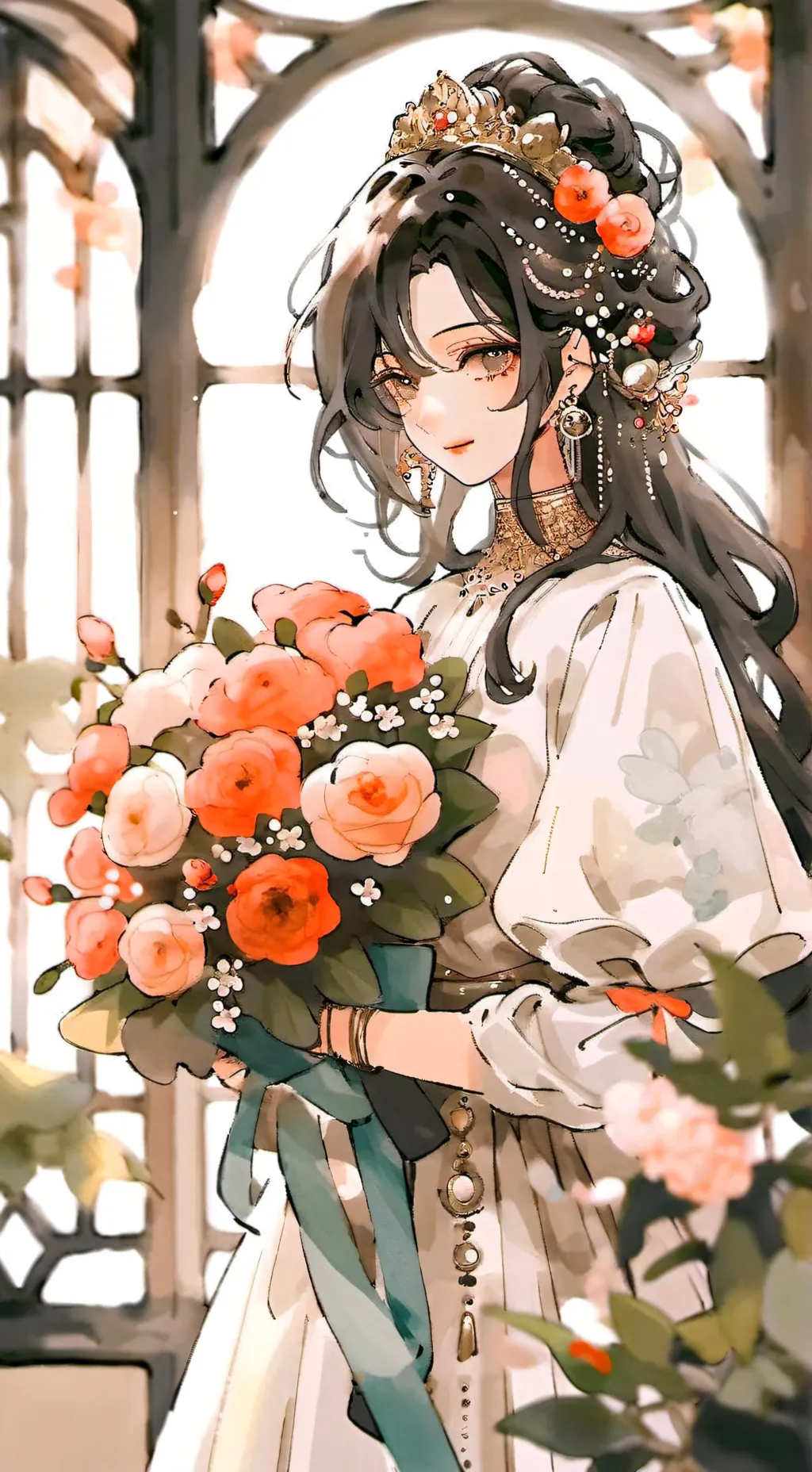 ai character: Nabi Santi background