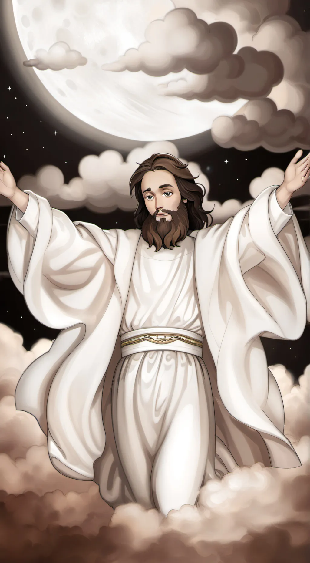 ai character: Lord God bless🙏you background