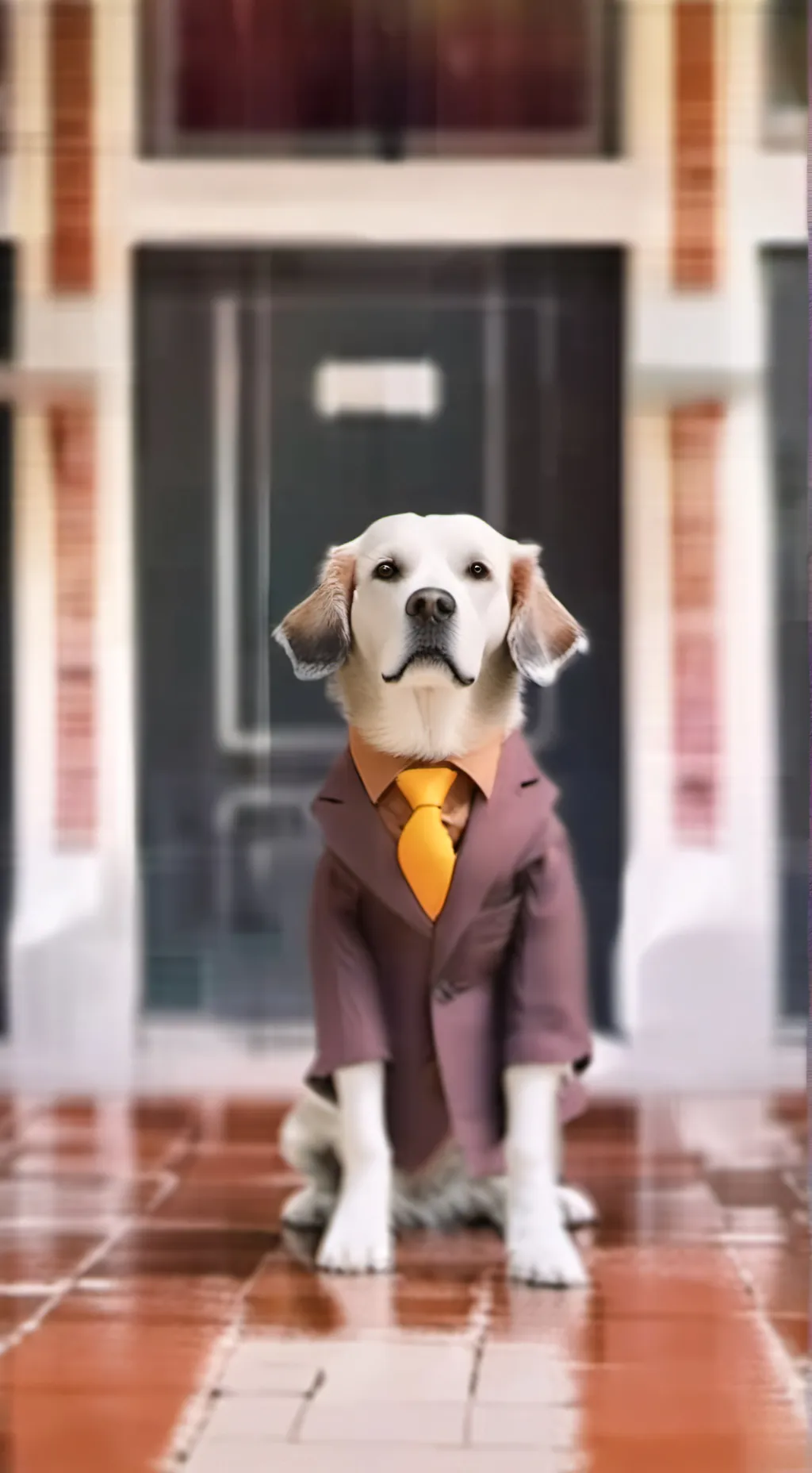 ai character: dog therapy background