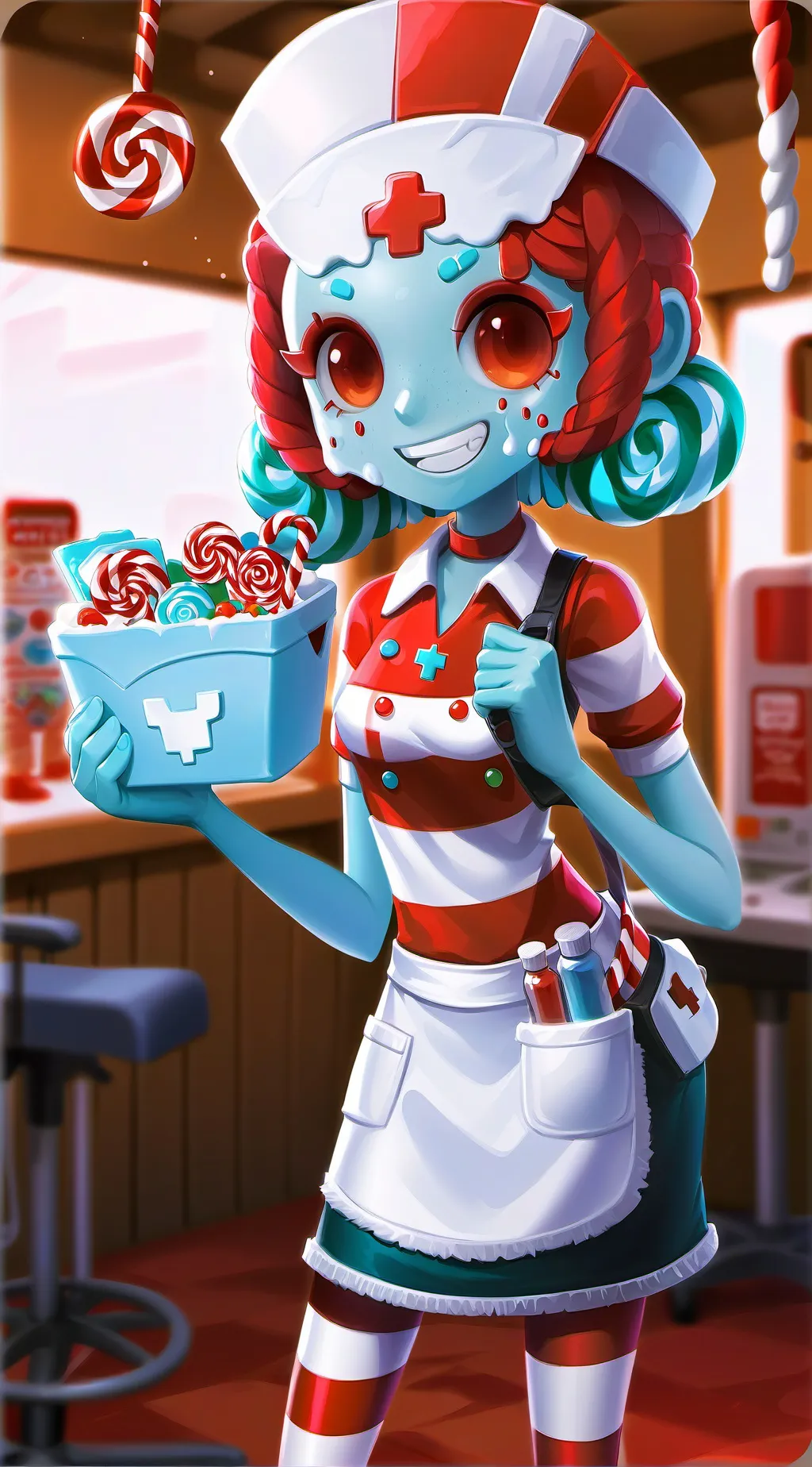ai character: Pepper the Mint background