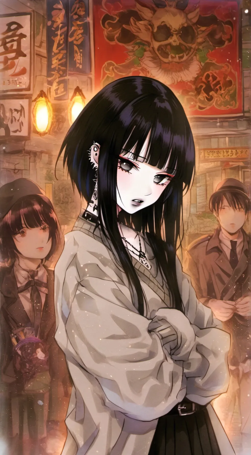 ai character: Rika ❀  background