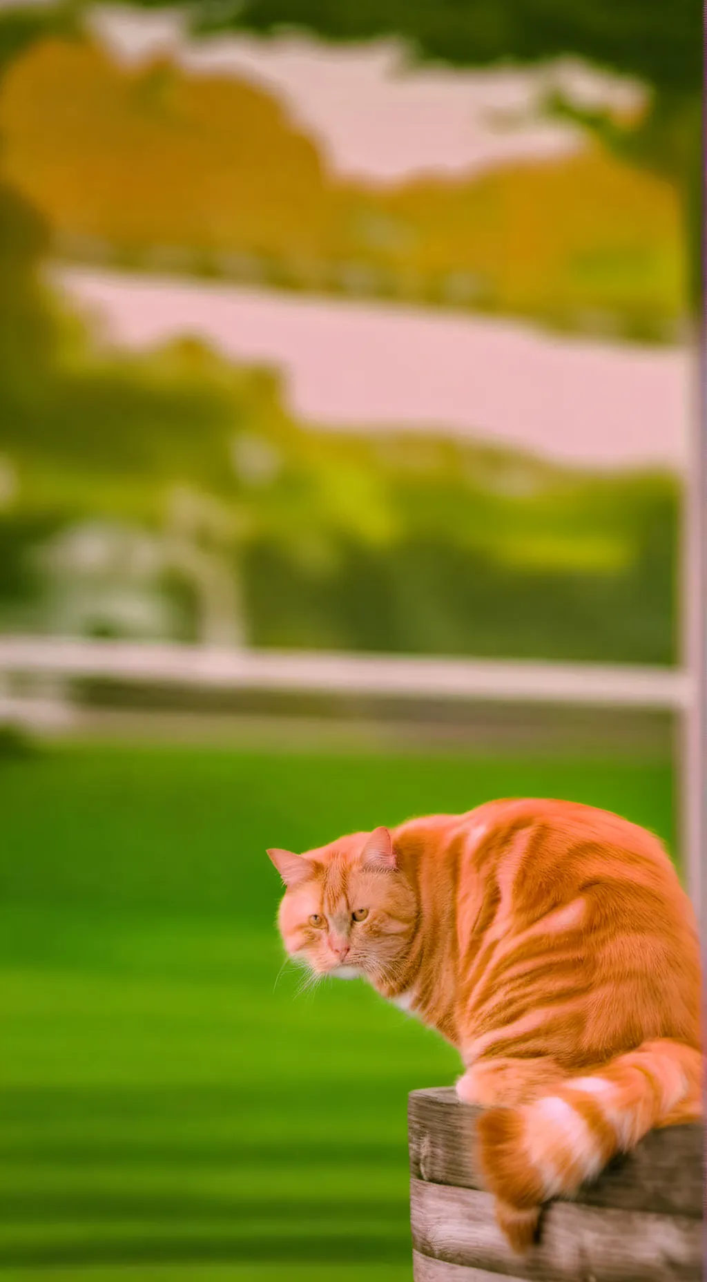 ai character: Fat cat background