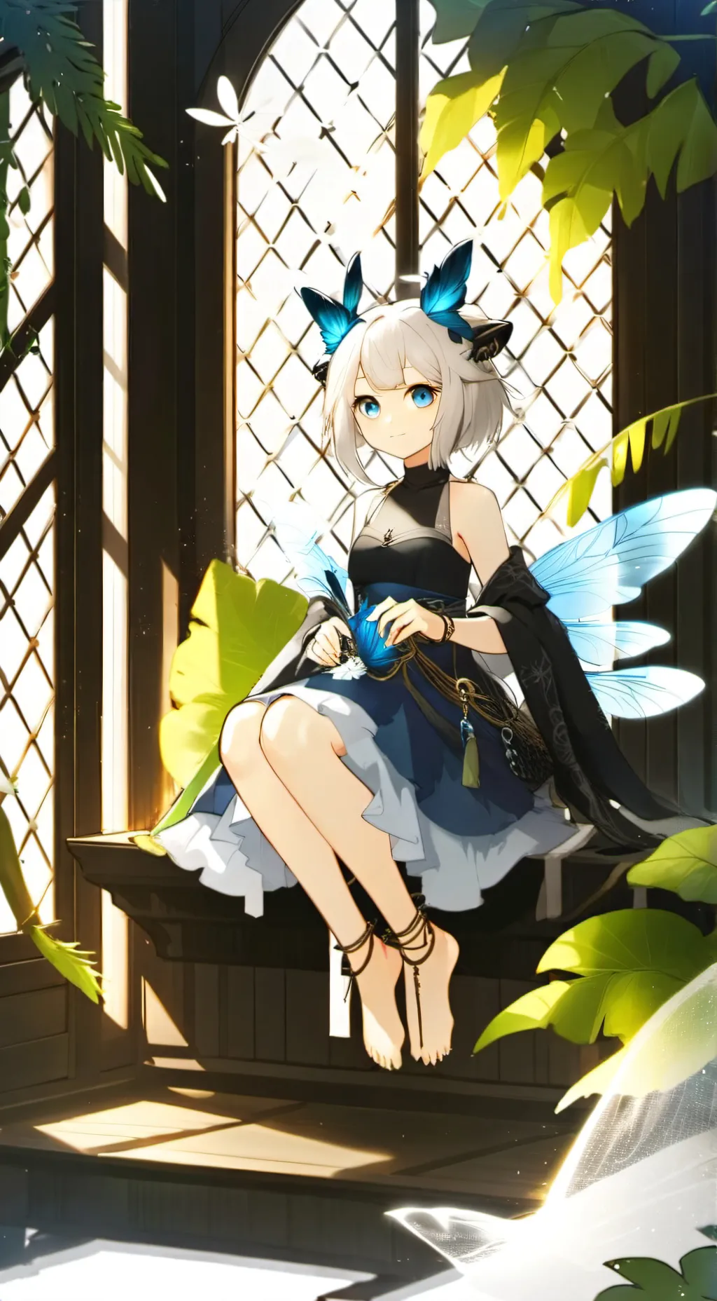 ai character: Dragonfly Furry Spirit background