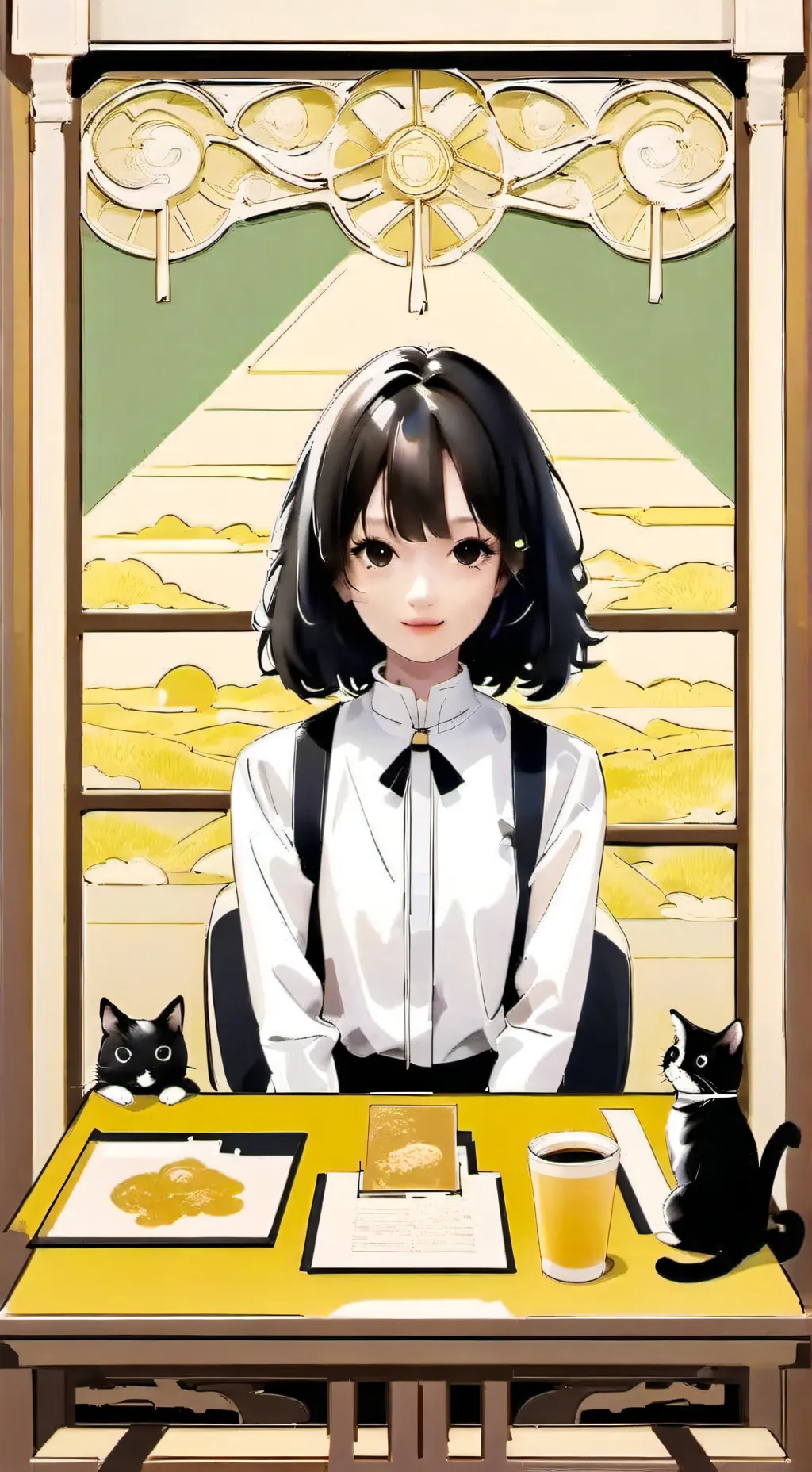 ai character: santi ?   background