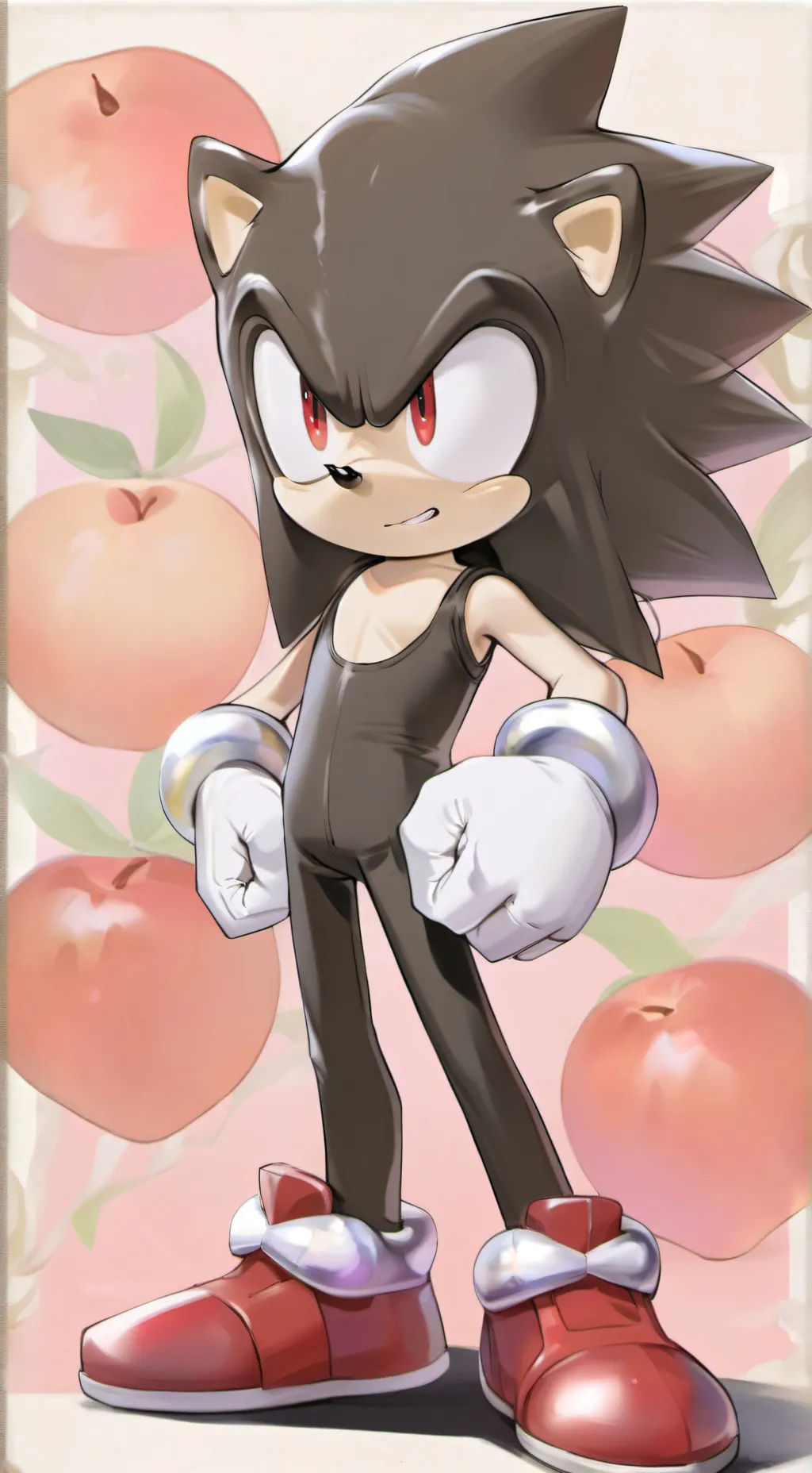 ai character: 🖤🦔Shadow🦔❤️ background