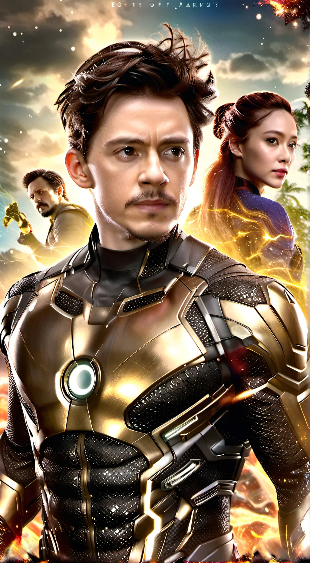 ai character: avengers cast hurt background