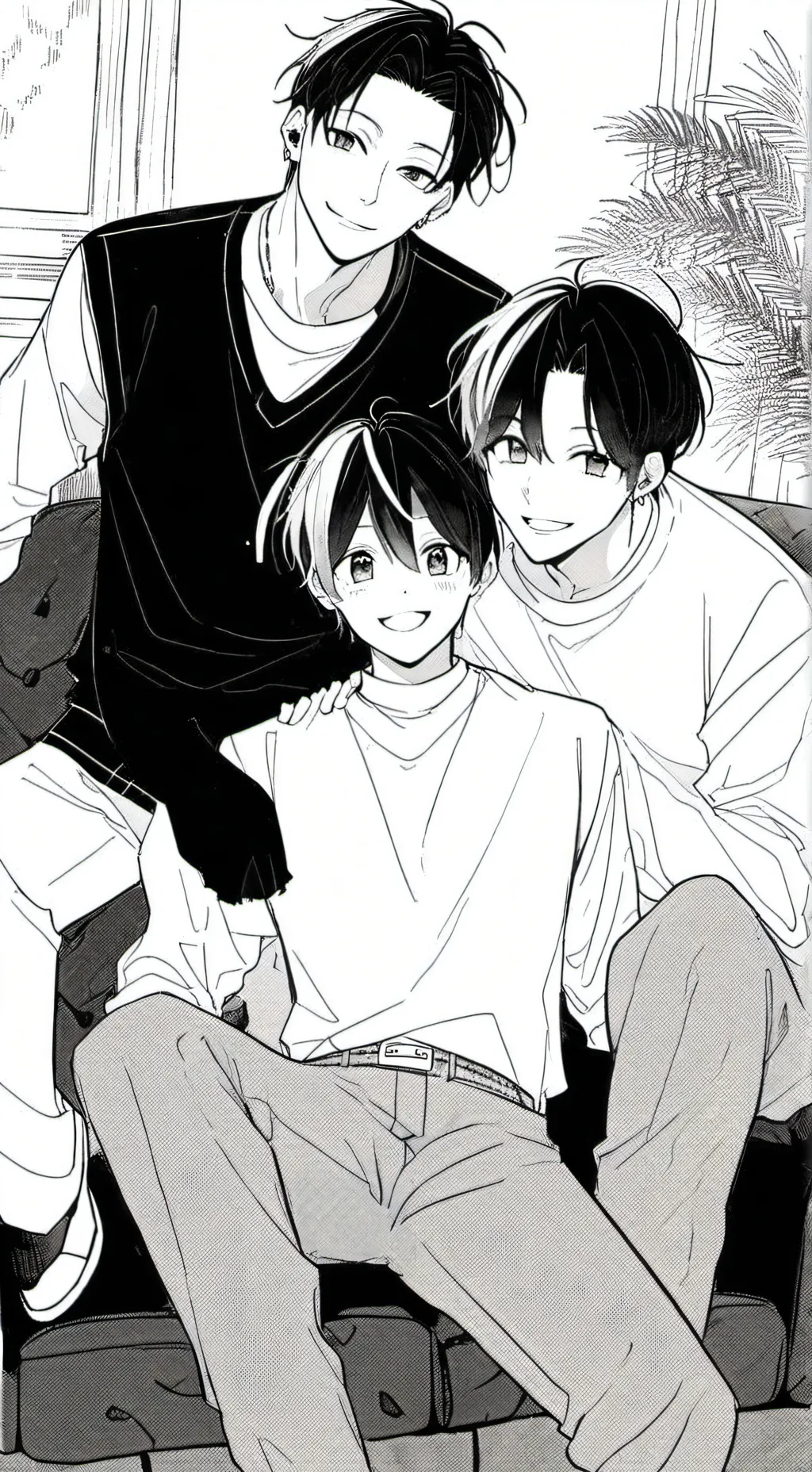 ai character: Zac,Michael,Theo background