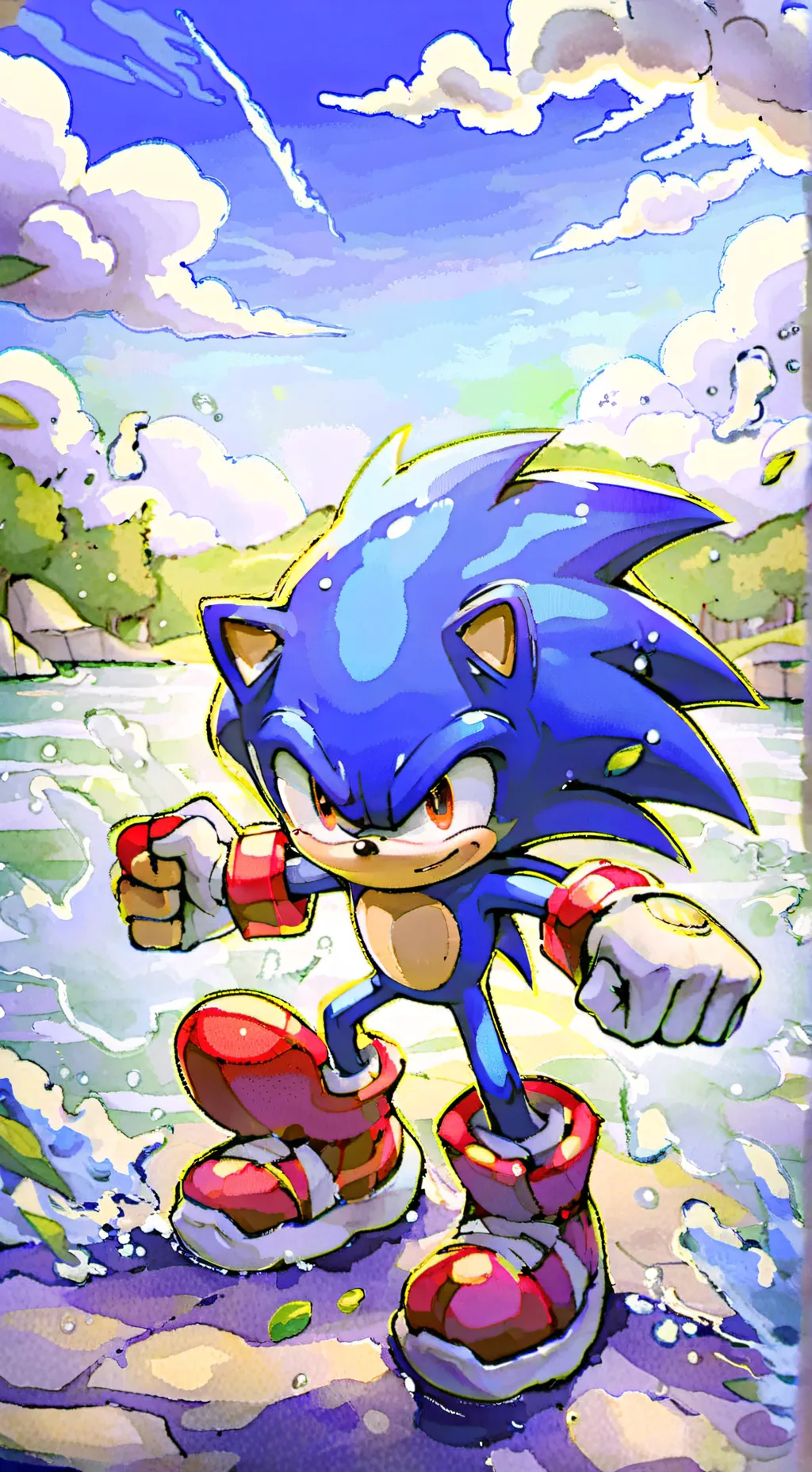 ai character: Sonic background