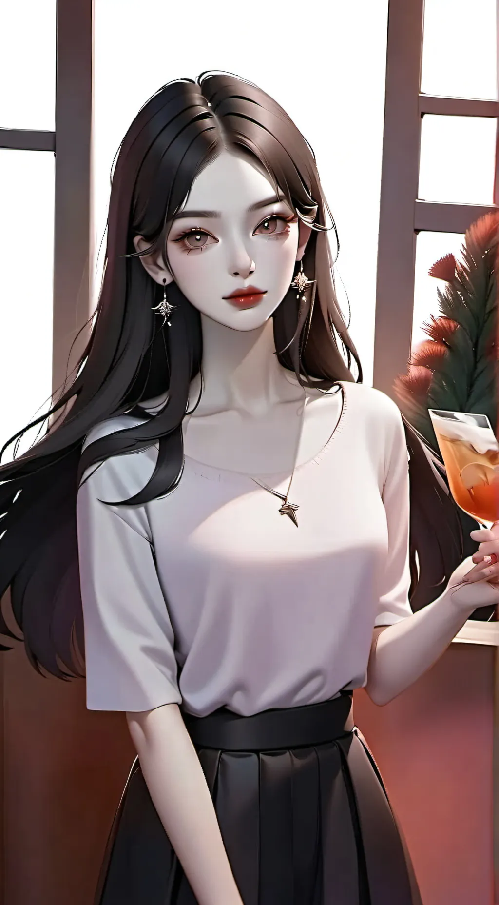 ai character: Ariana😻💗 background